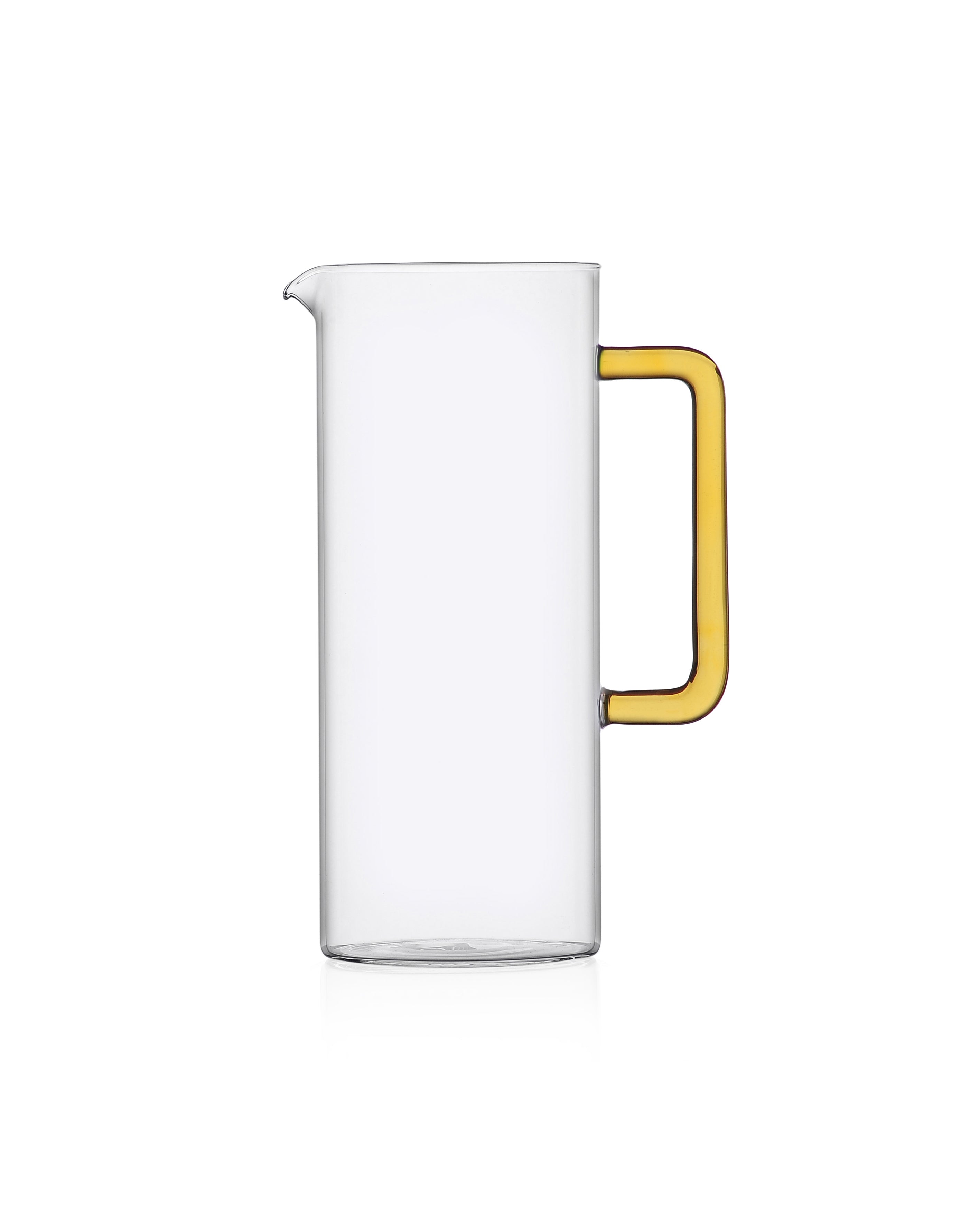 Tube Mugge - Clear Jug Yellow Handle