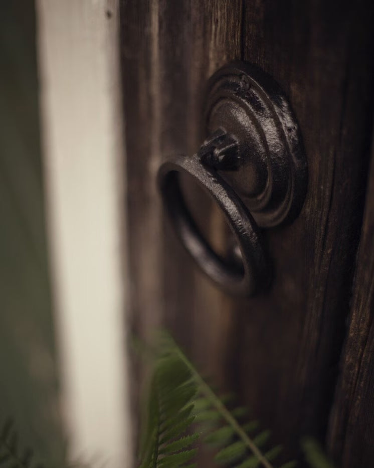 Dørbanker Jern Svart