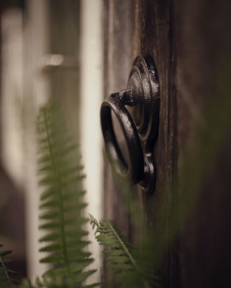 Dørbanker Jern Svart