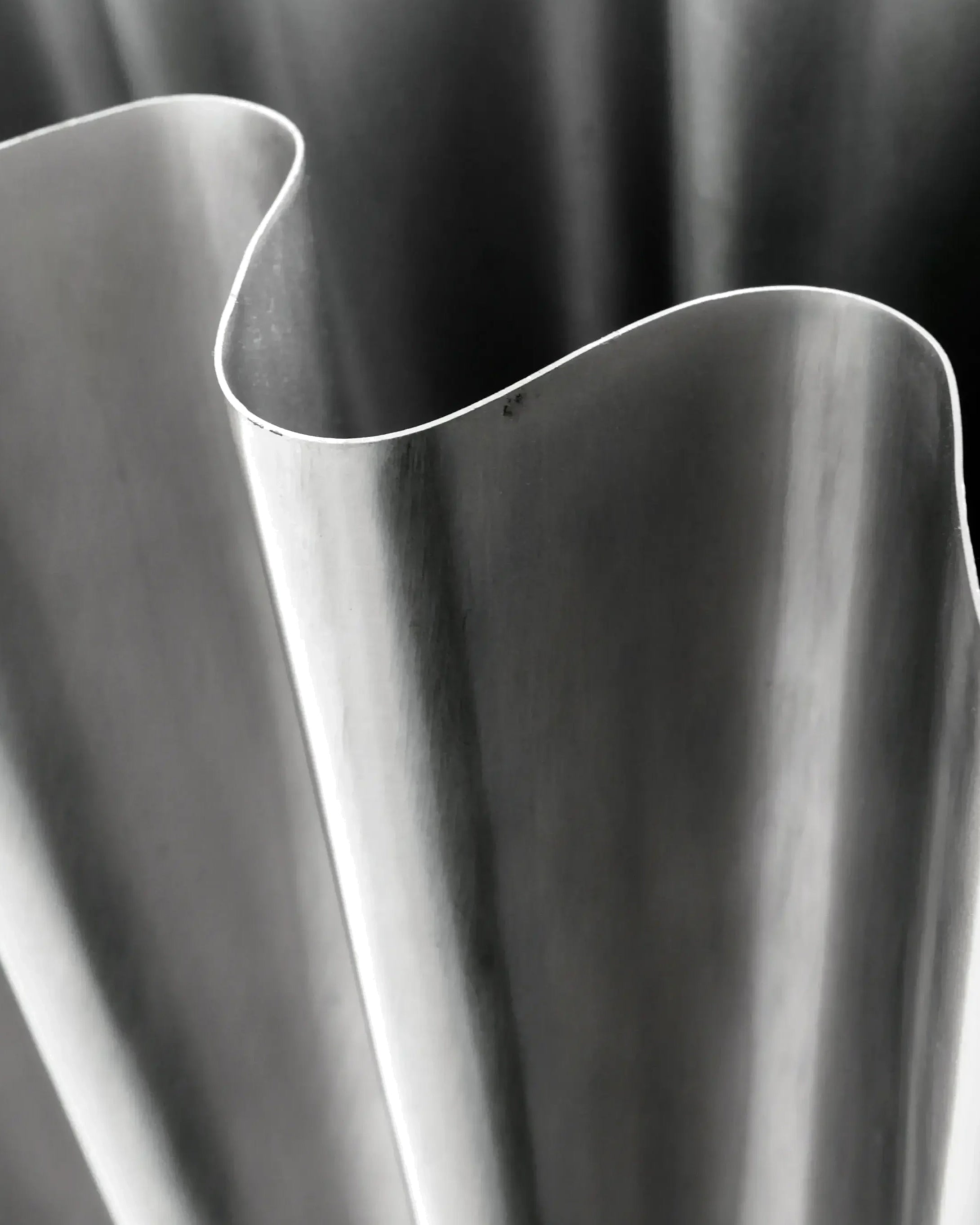 Vase Børstet Sølv - Stor