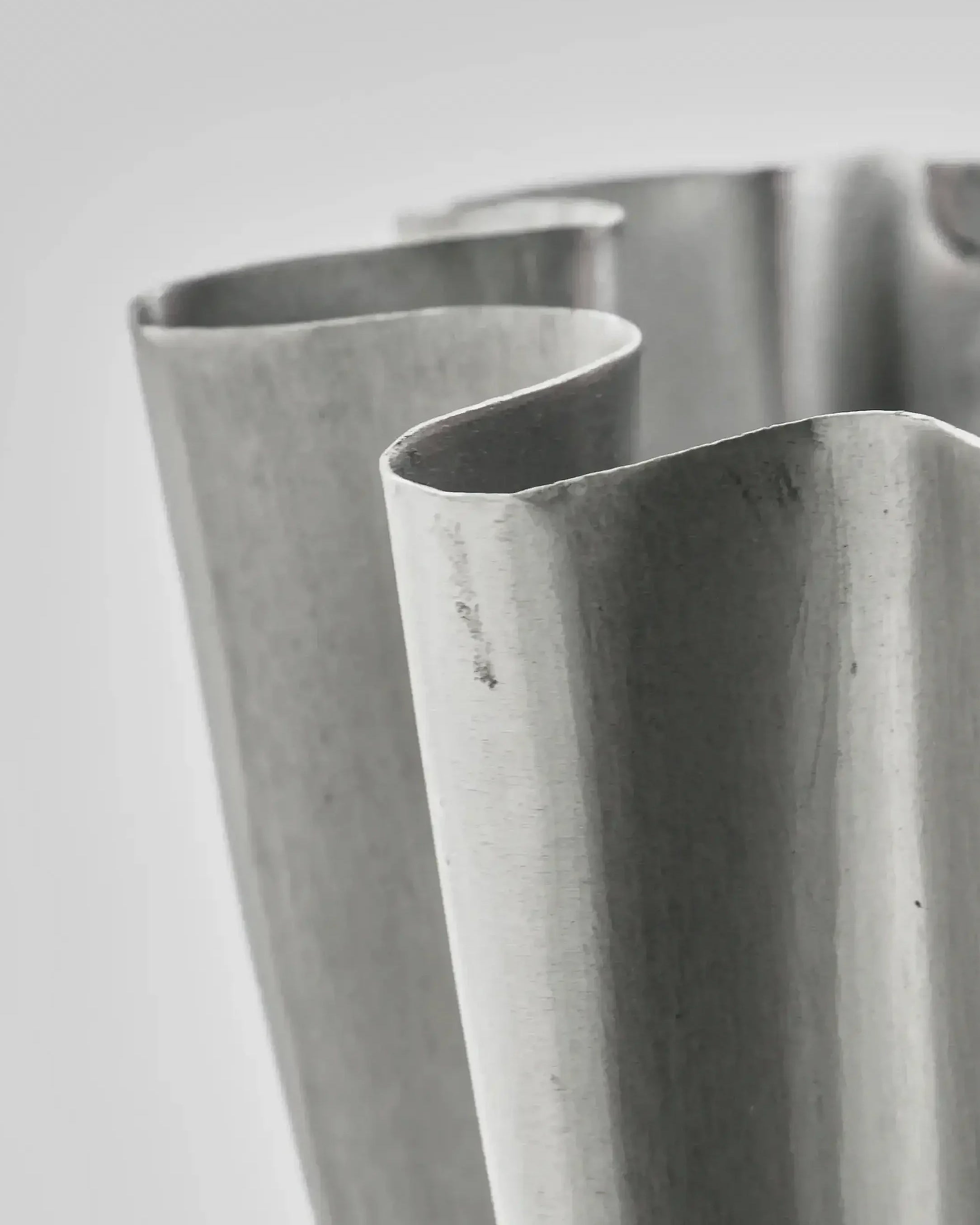 Vase Børstet Sølv - Medium