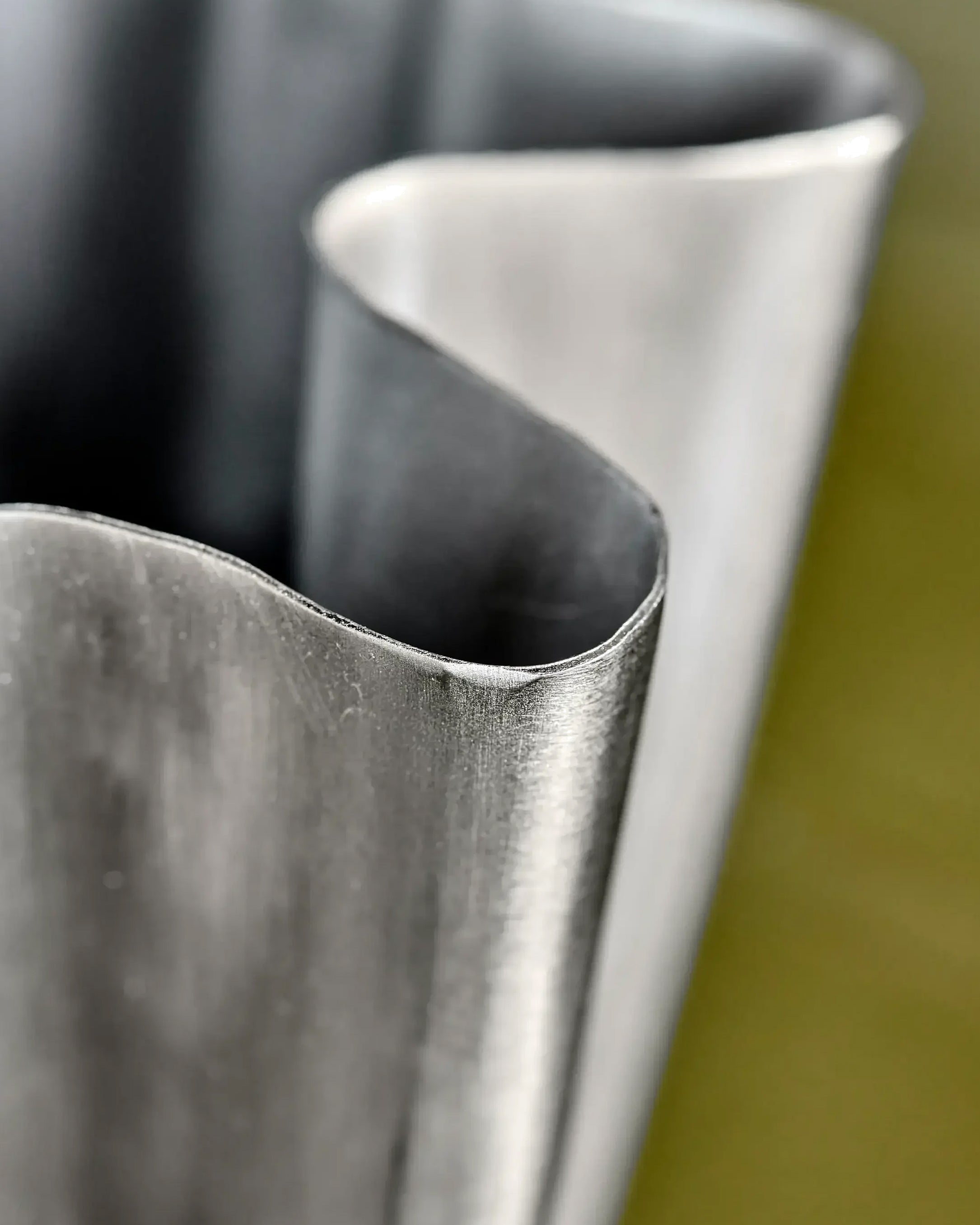 Vase Børstet Sølv - Liten