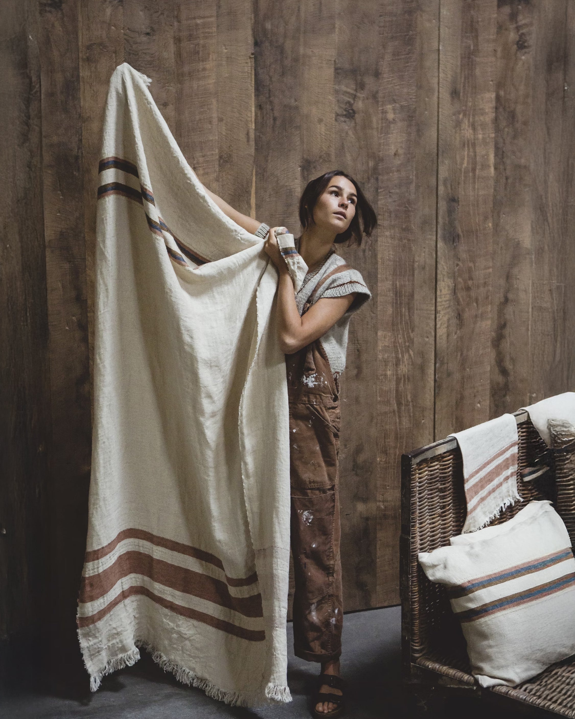 Harland stripe Pledd - 110x180 cm