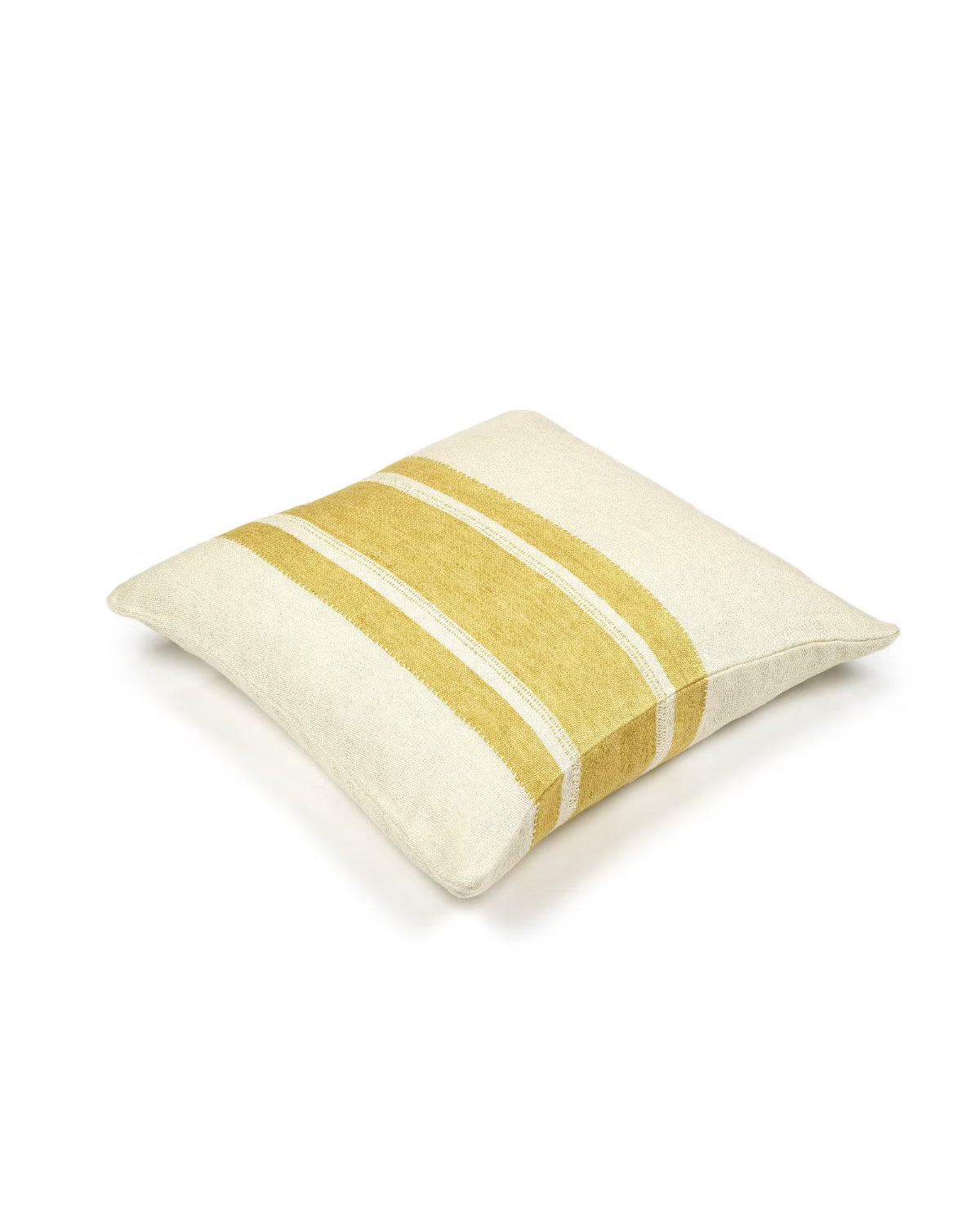 Mustard Stripe Putetrekk - 50x50 cm