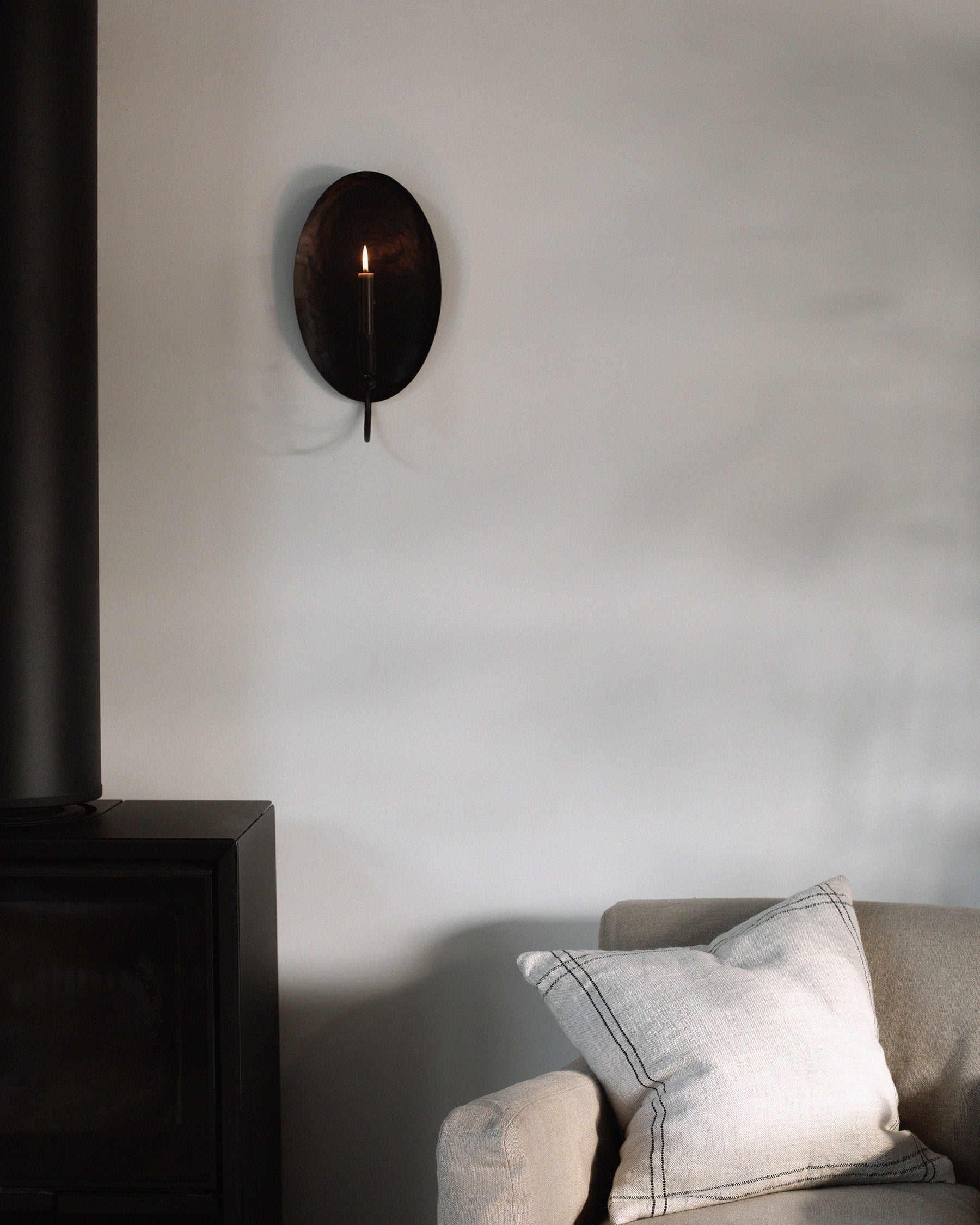 Boule Oval Wall Lysestake