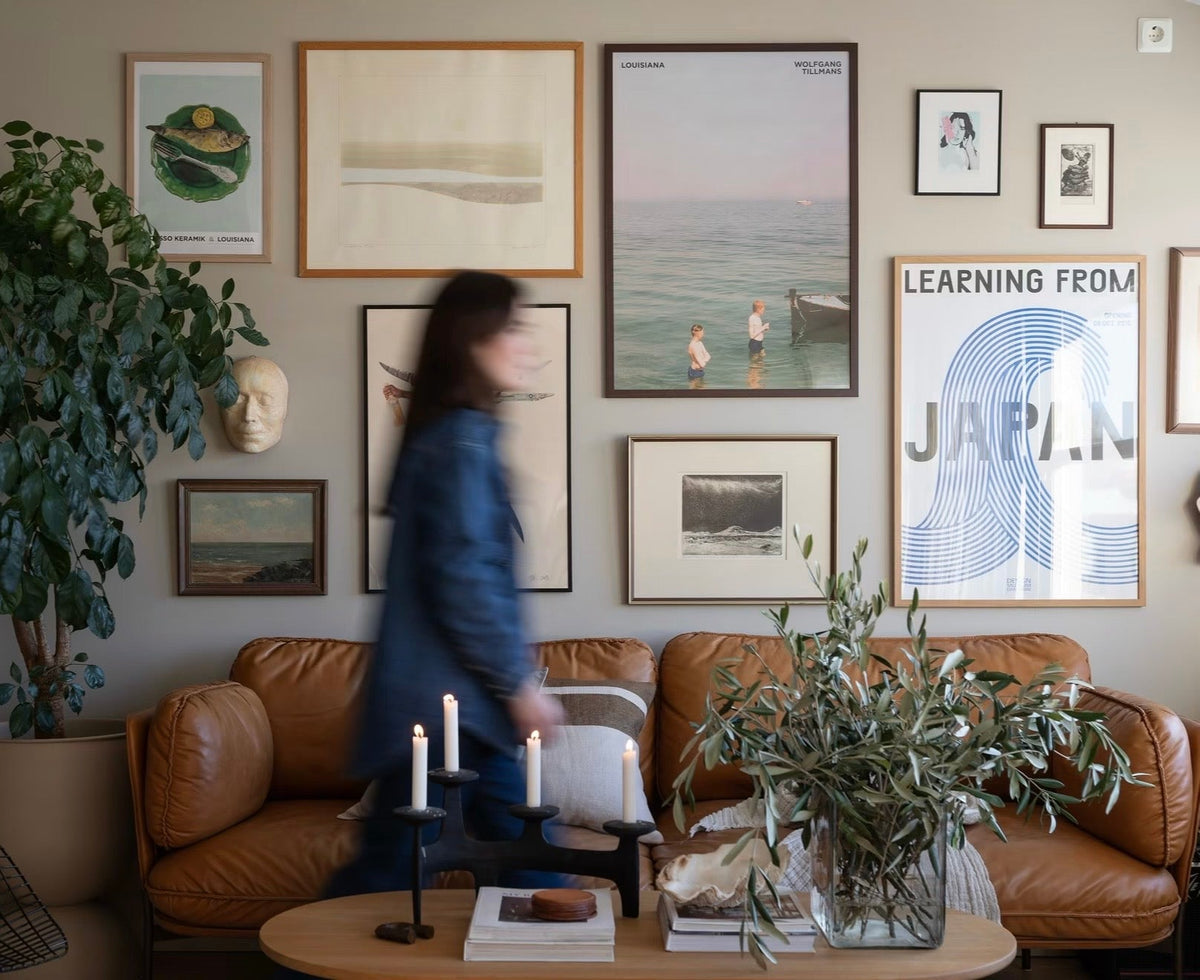 Hjemme hos Sandra: interiør med naturlige materialer, nytt og vintage