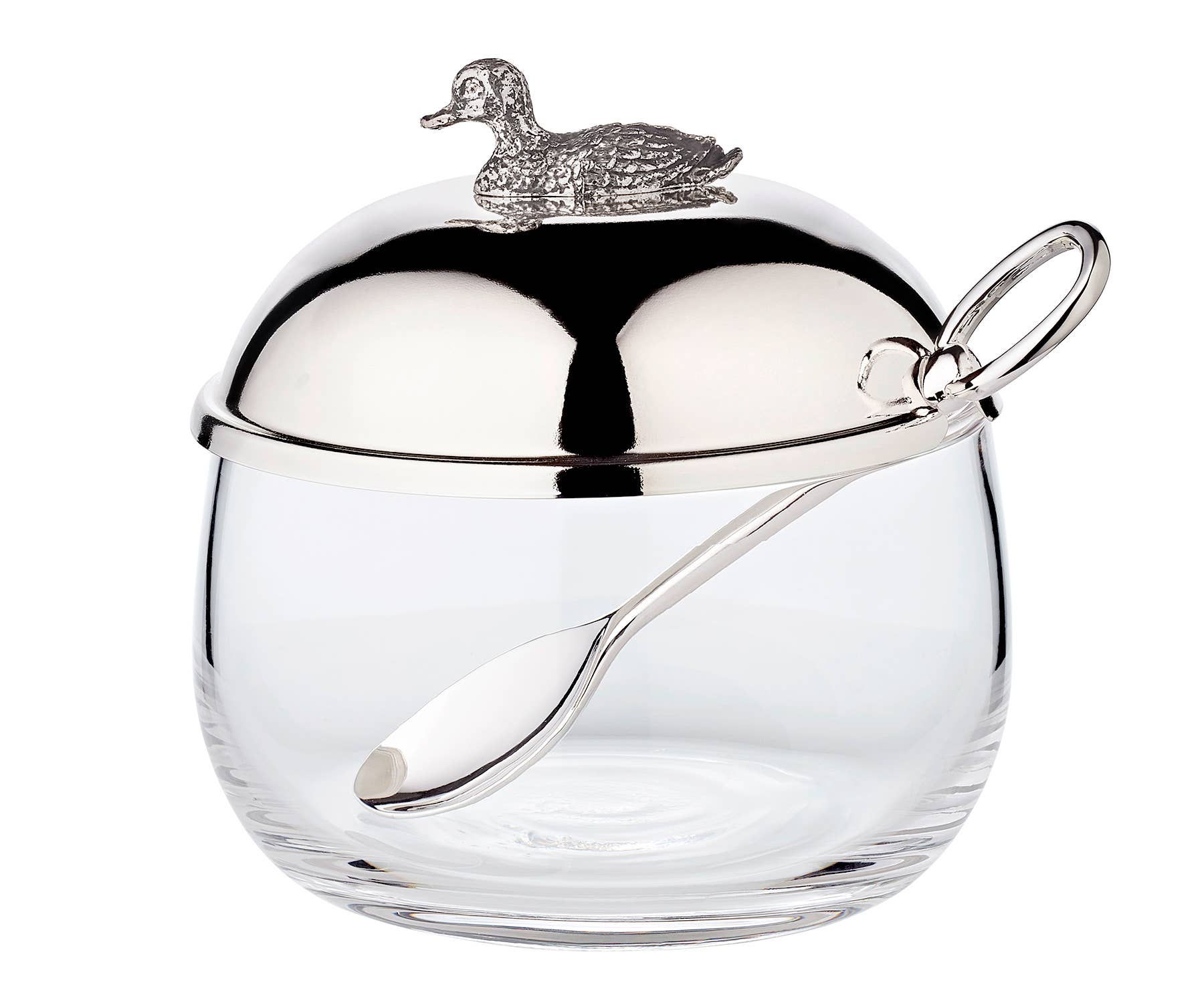 Syltetøyglass And - Sølvbelagt