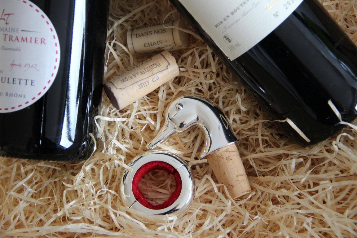 Vinstopper And - Sølvbelagt