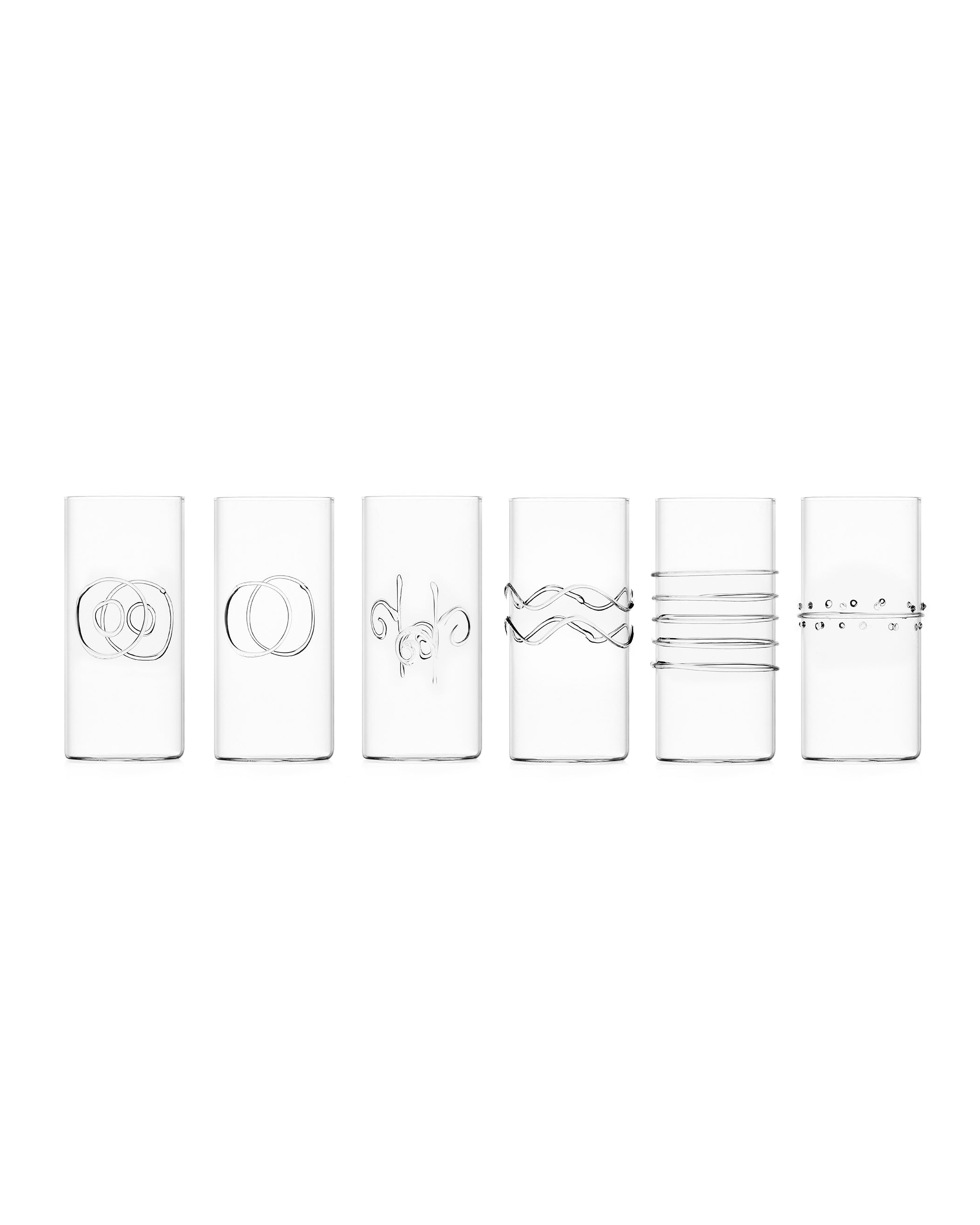 Decó Longdrink Glass - Sett av 6