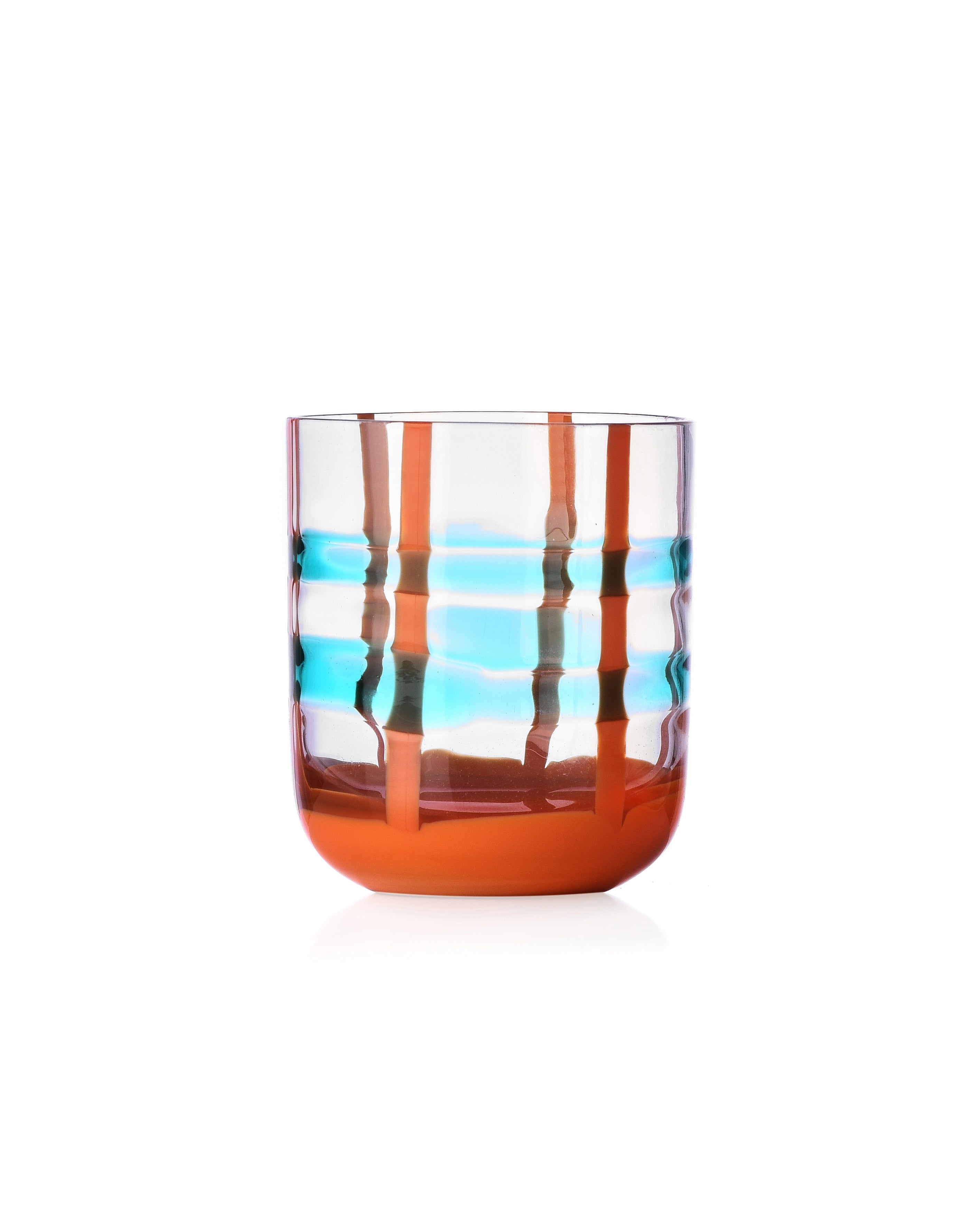 Gesti Glass - Light Turquoise Orange