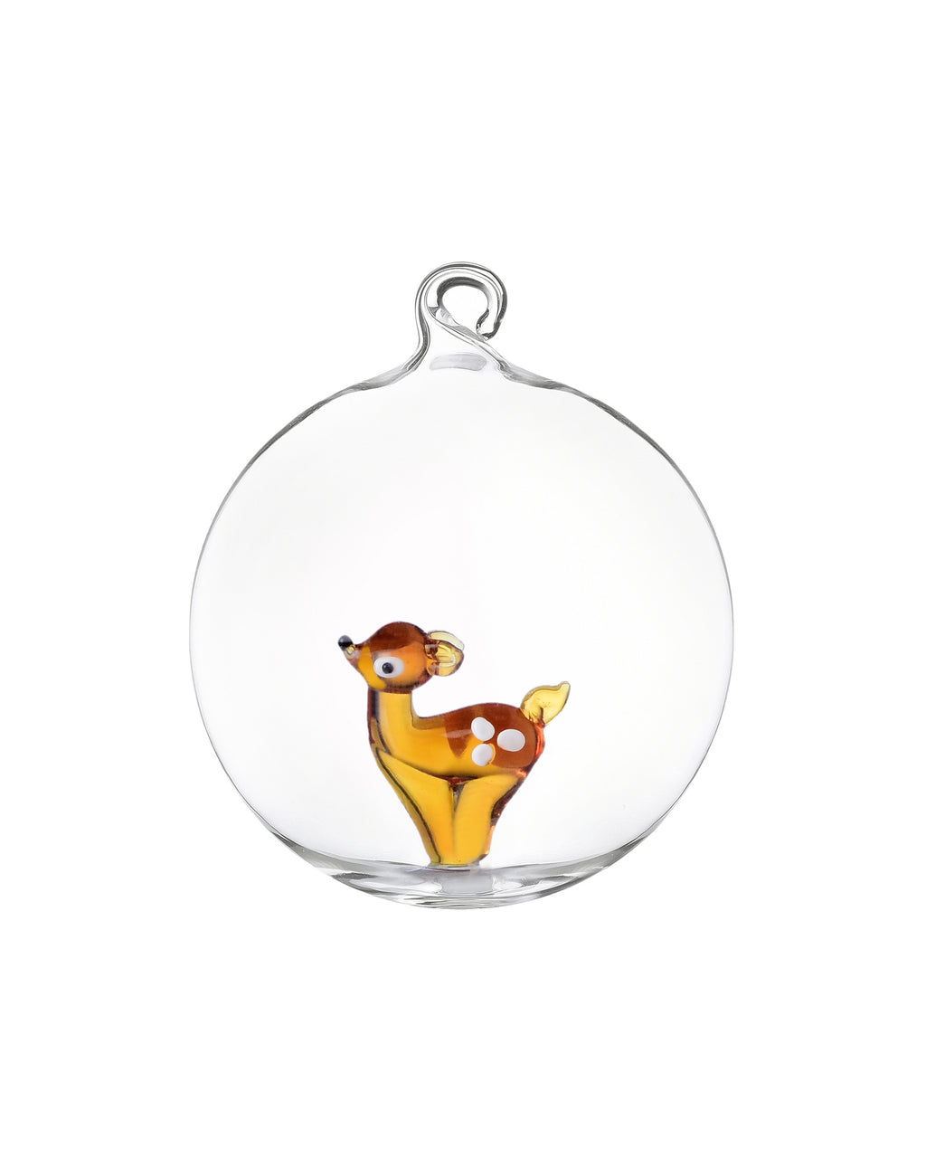 Red Apple - Julekule Glass Bambi