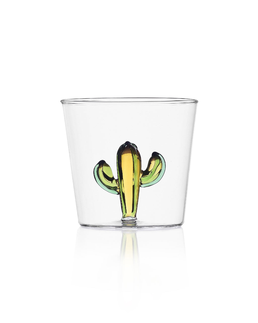 Desert Plants Glass - Cactus Green Amber