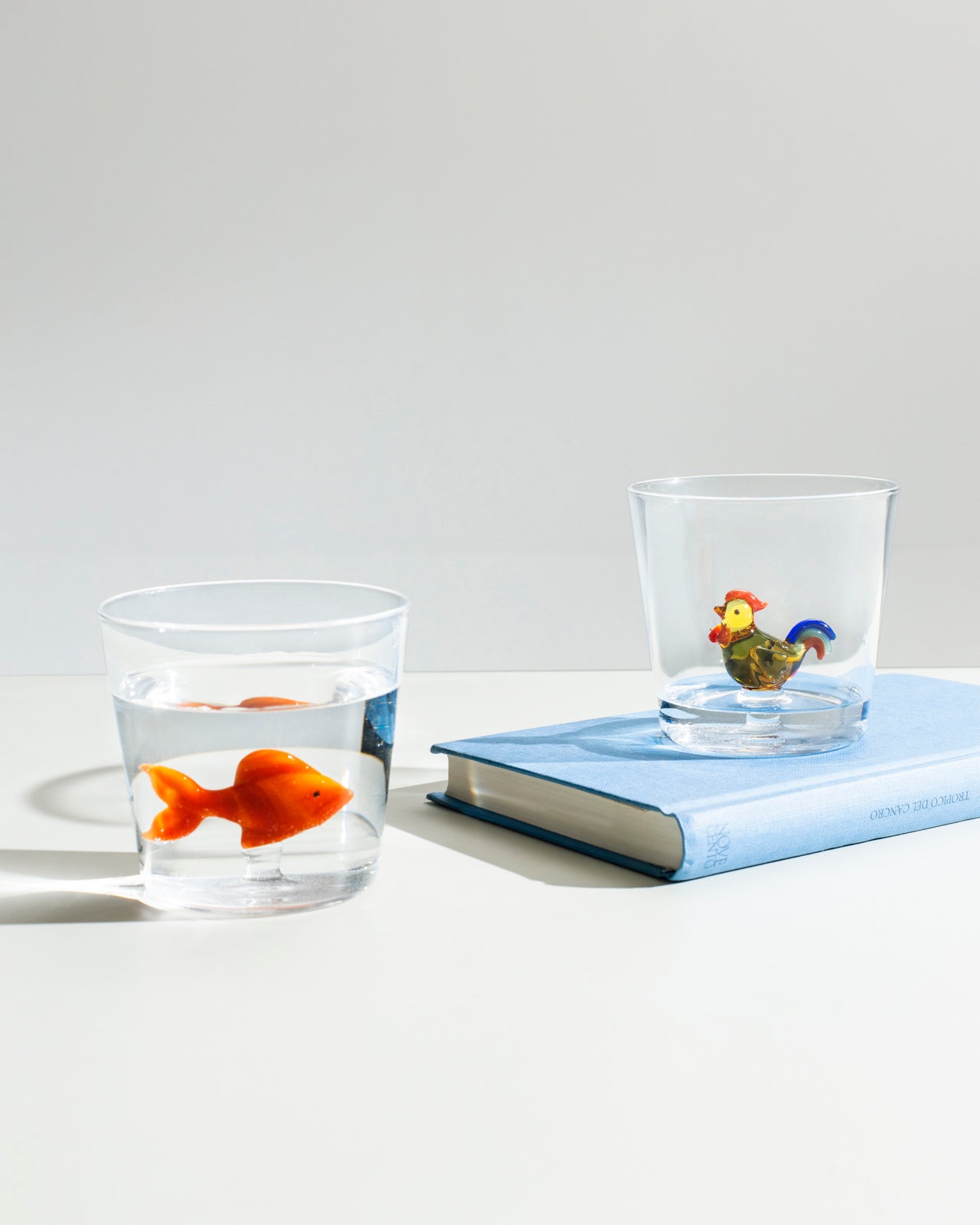 Animal Farm Glass - Red Fish
