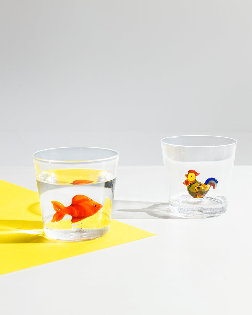 Animal Farm Glass - Red Fish