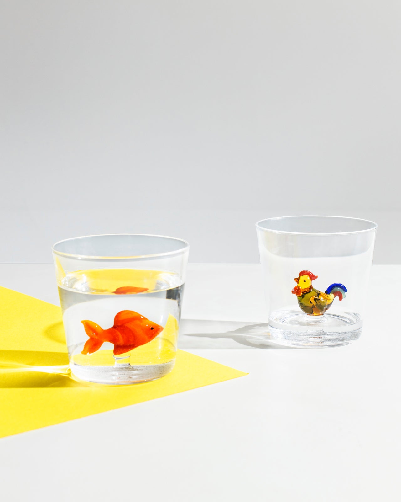 Animal Farm Glass - Red Fish