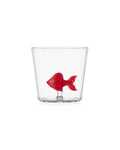 Animal Farm Glass - Red Fish