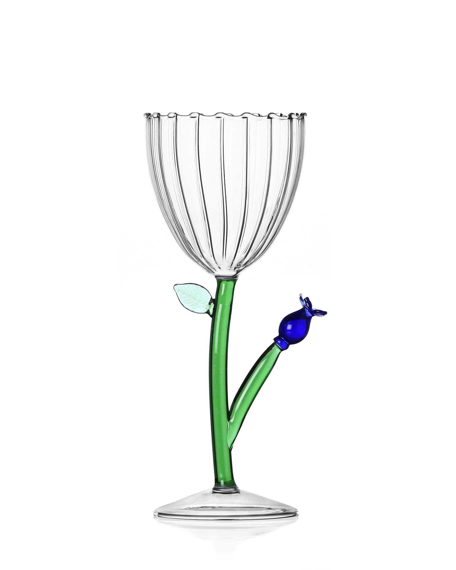 Botanica Vinglass - Optical Blue Flower