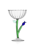 Botanica Champagneglass - Optical Blue Flower