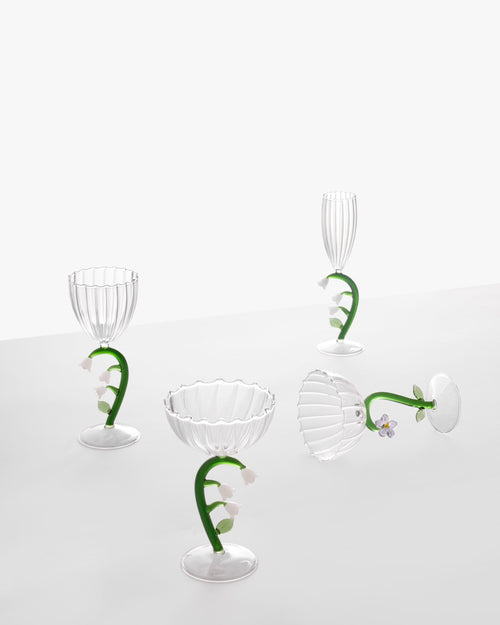 Botanica Champagneglass - Optical Lilac Flower