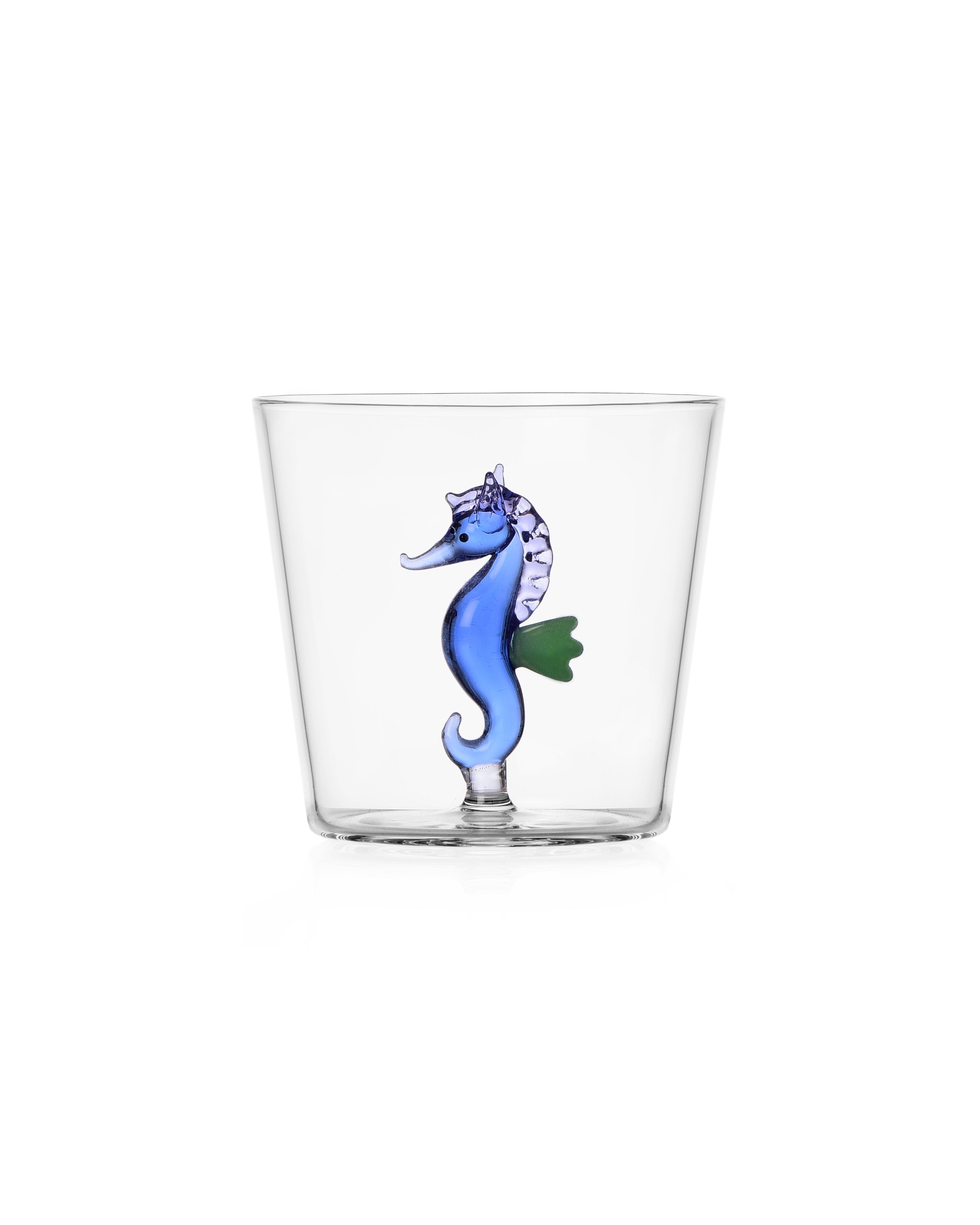Marine Garden Glass - Seahorse Blue