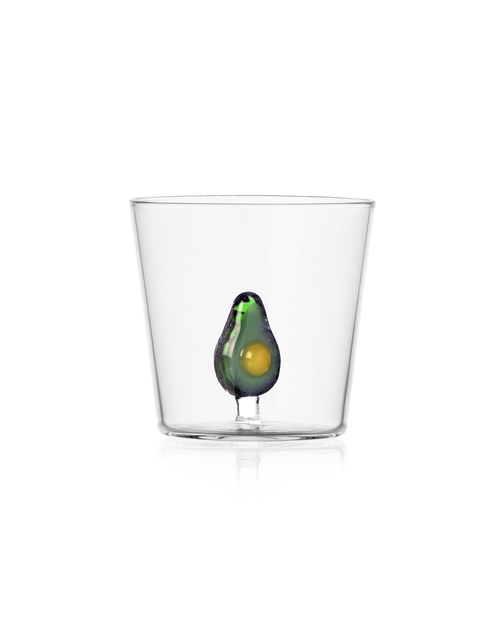 Fruits & Flowers Glass - Avocado
