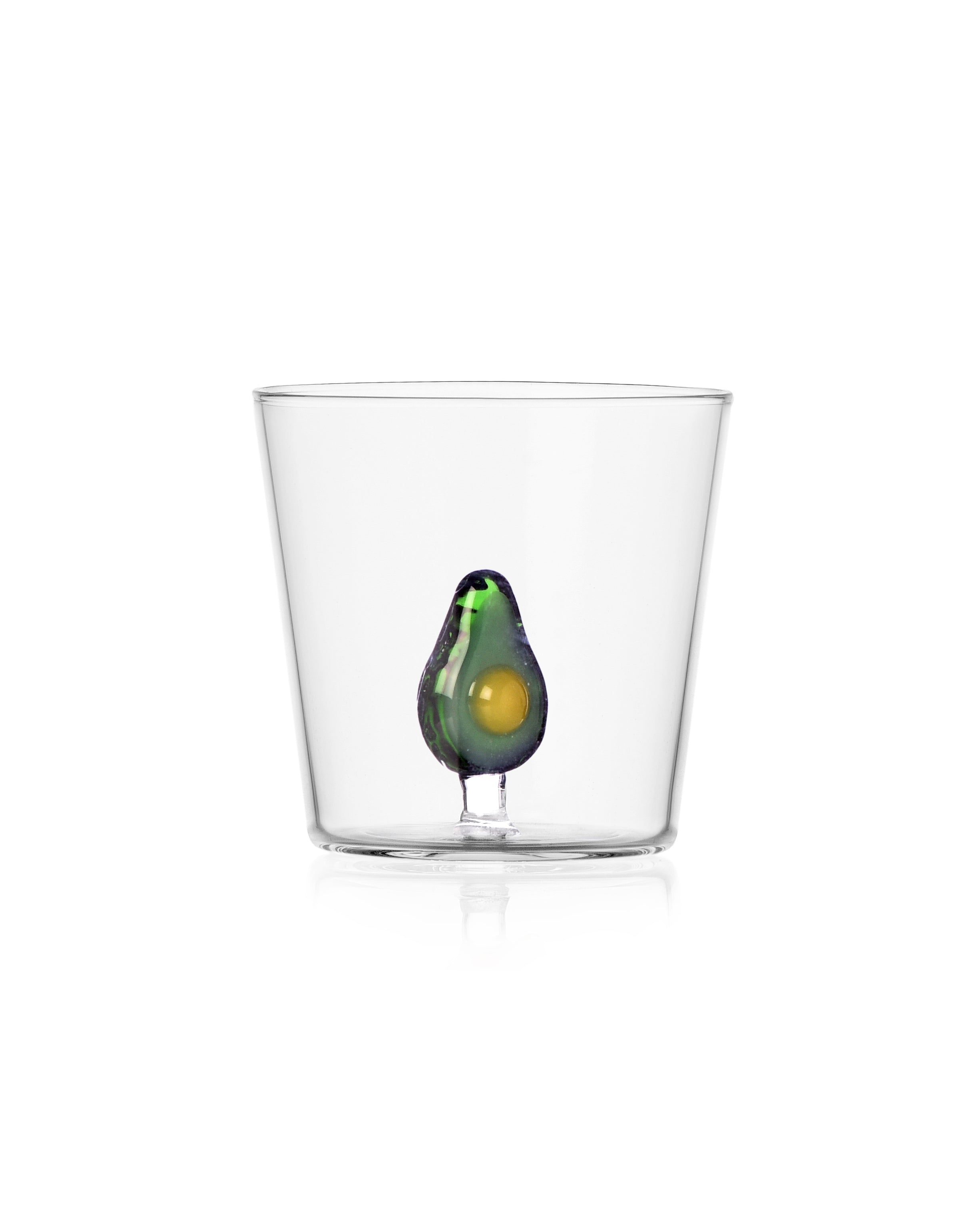 Fruits & Flowers Glass - Avocado