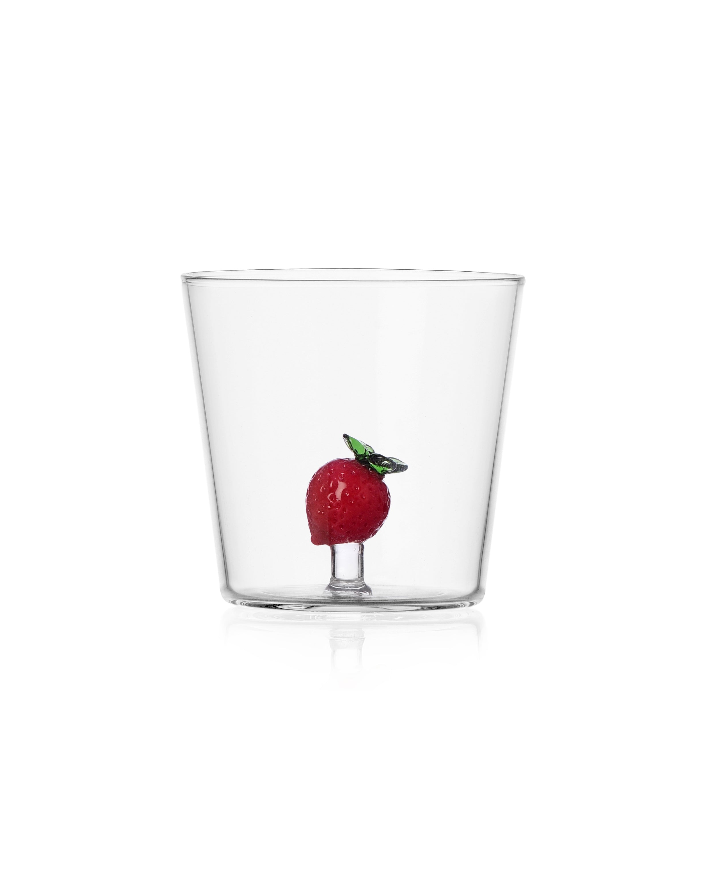 Fruits & Flowers Glass - Strawberry