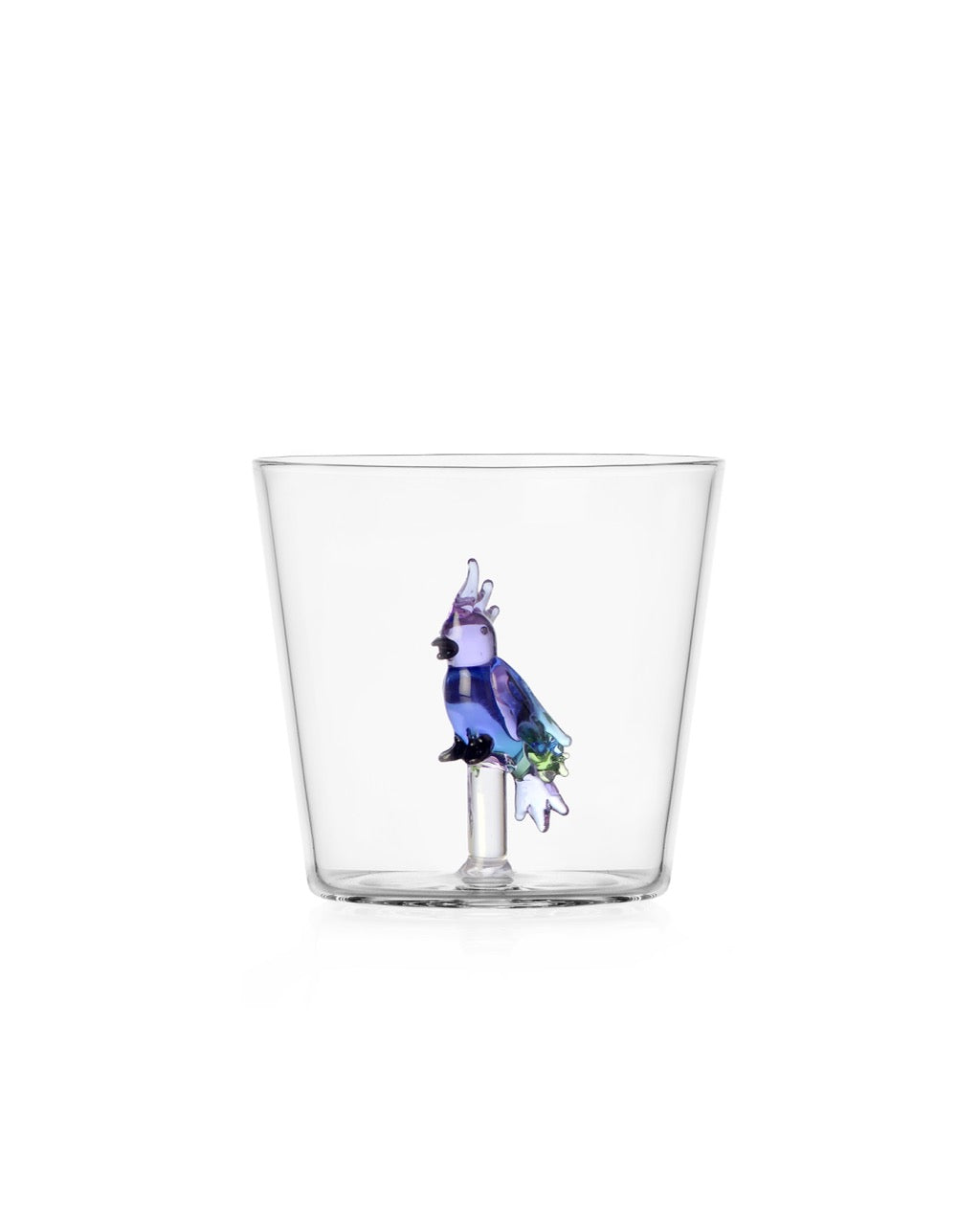 Talking Trees Glass - Blue Cockatoo