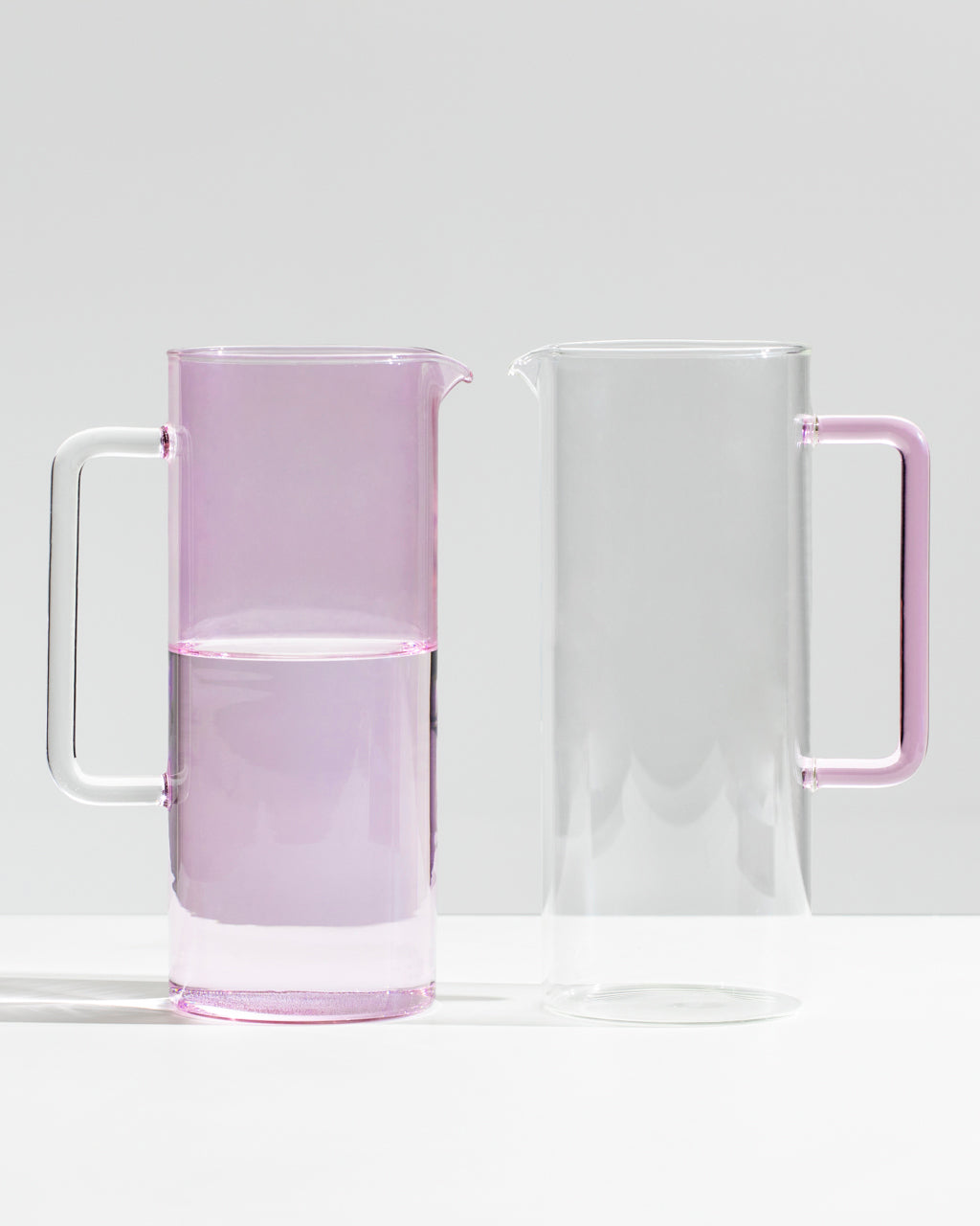Tube Mugge - Pink Jug Clear Handle