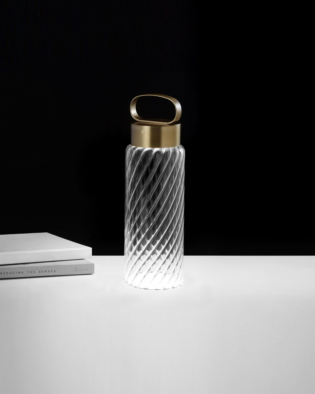 Andon Bordlampe - Twisted Glass