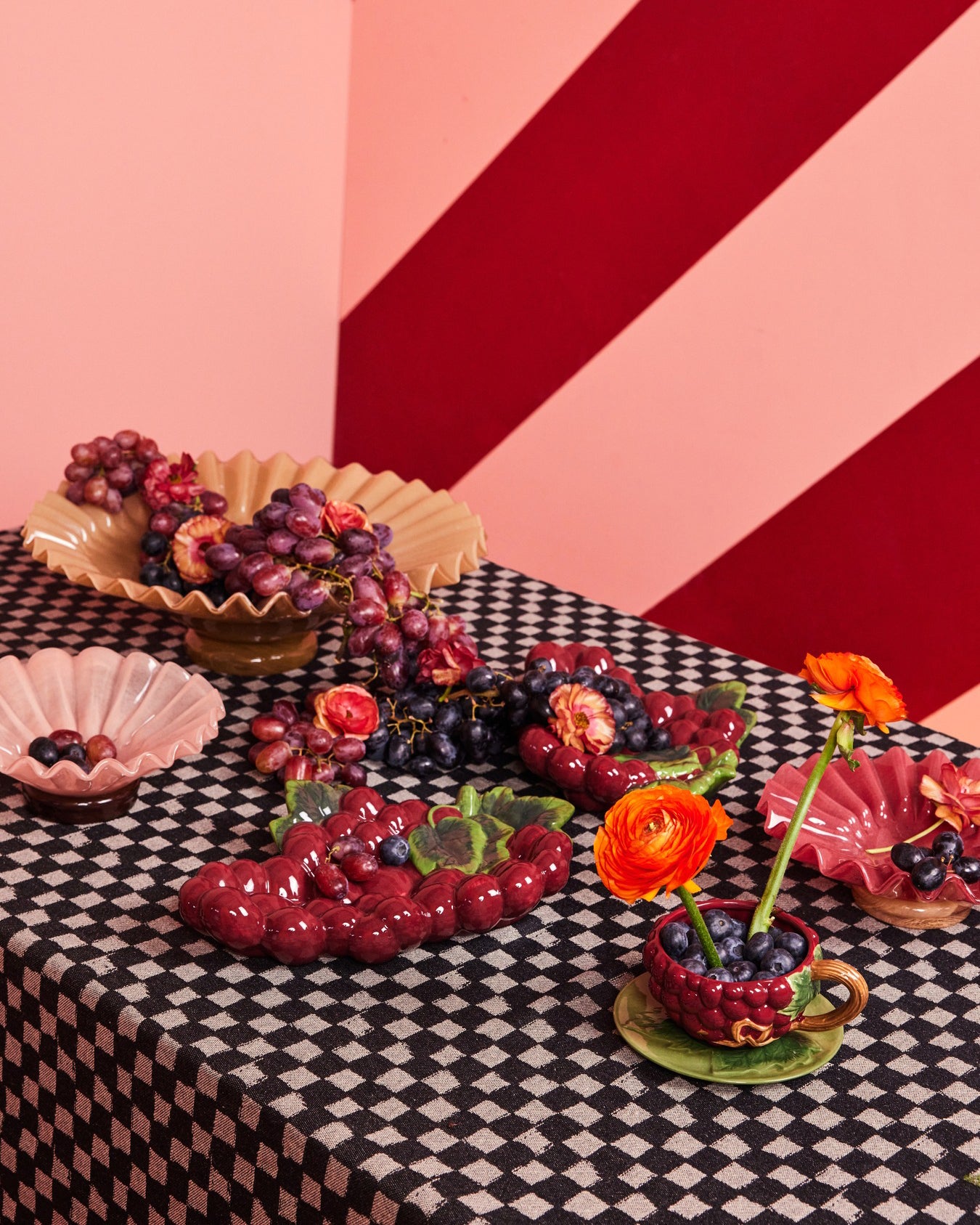 Skål Lori M - Rosa/Brun