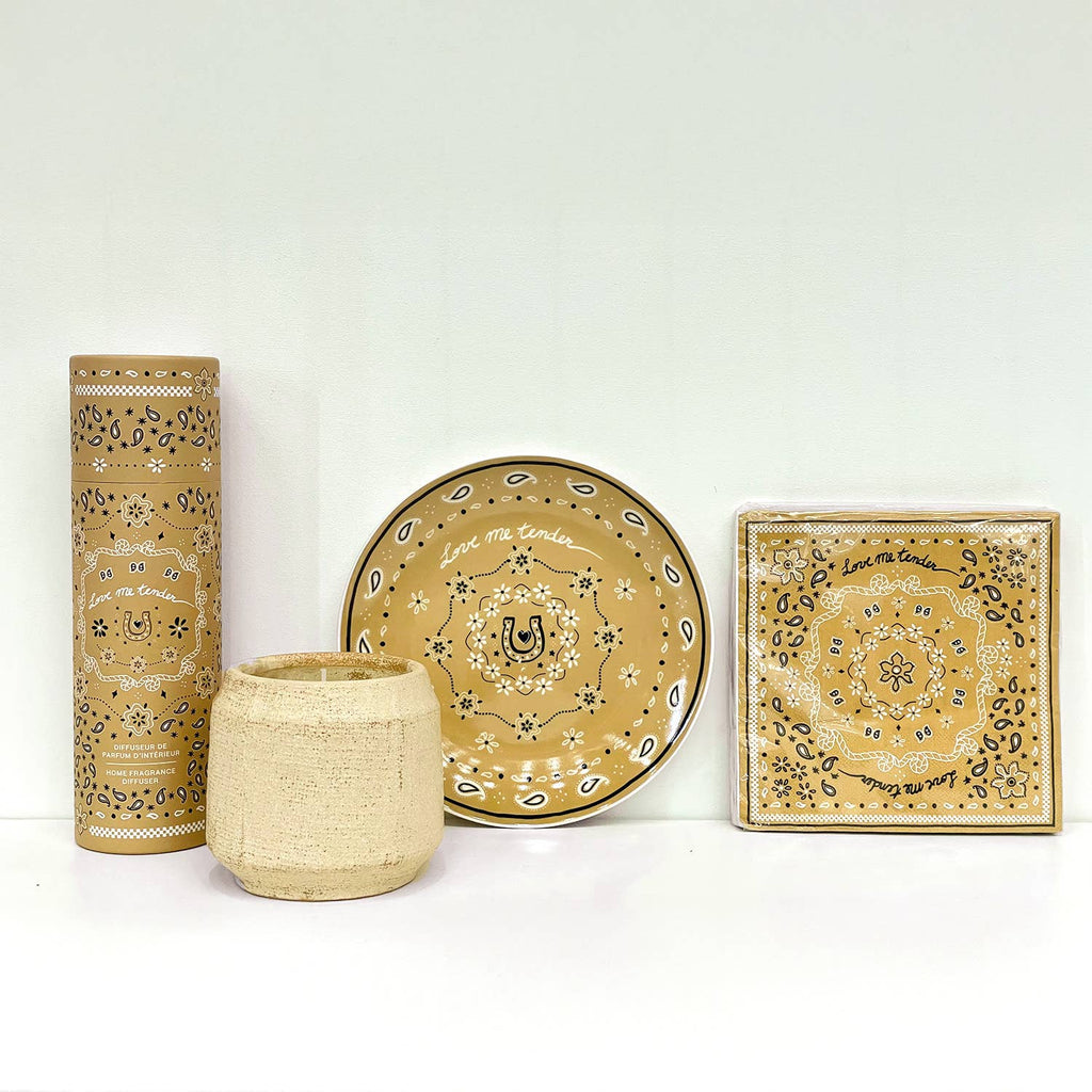 Beige Bandana Servietter 20 stk