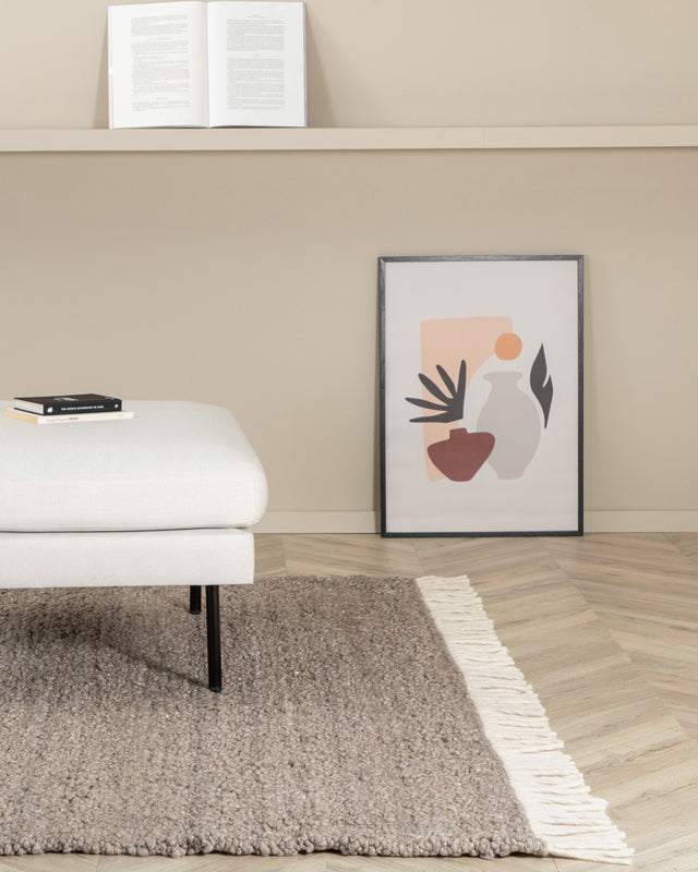 Gulvteppe Ull - 200x300 - Brun