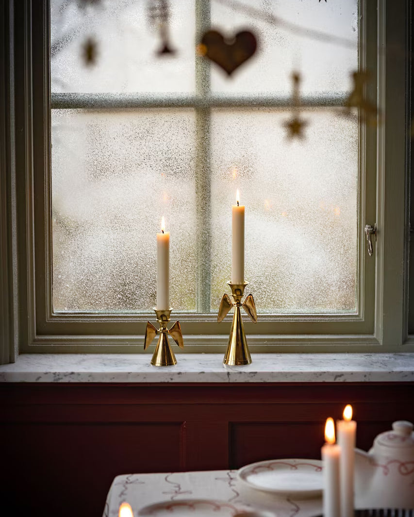 Lysestake Engel Messing Lav