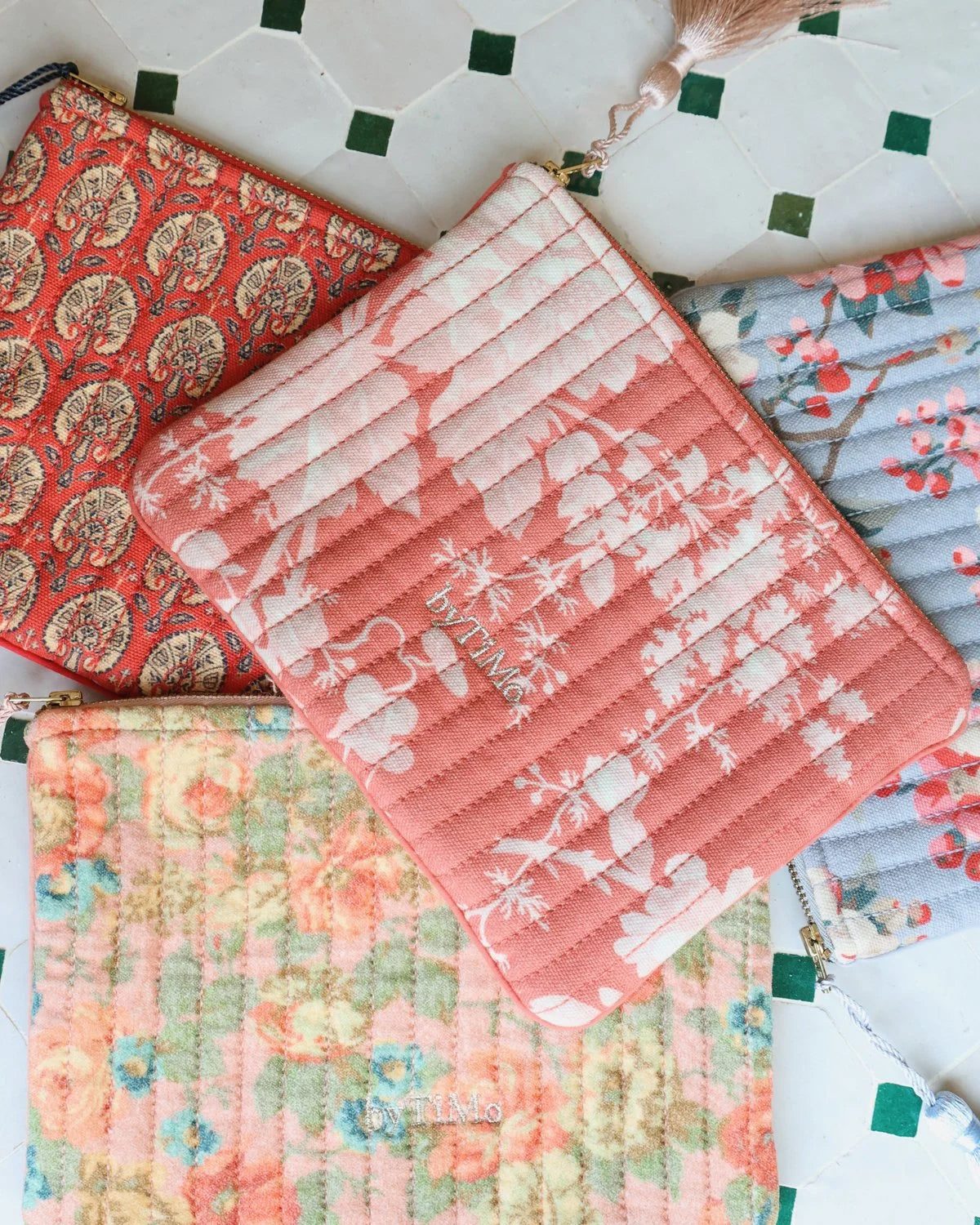 Zipper Pouch Cotton – Vintage Paisley
