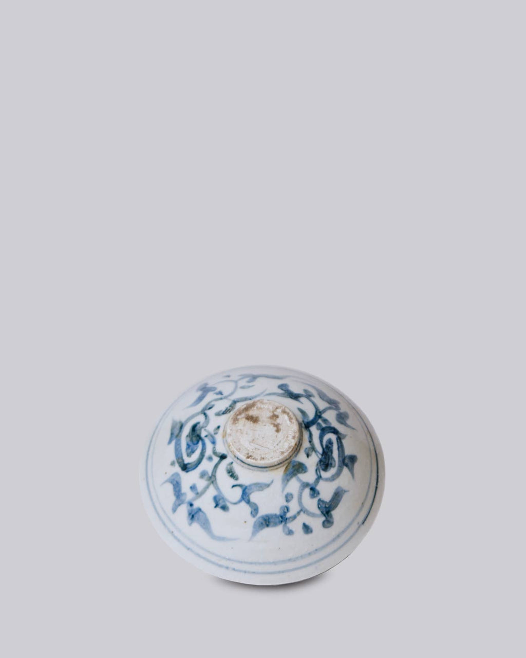 Skål Blue&White - Peony Conical