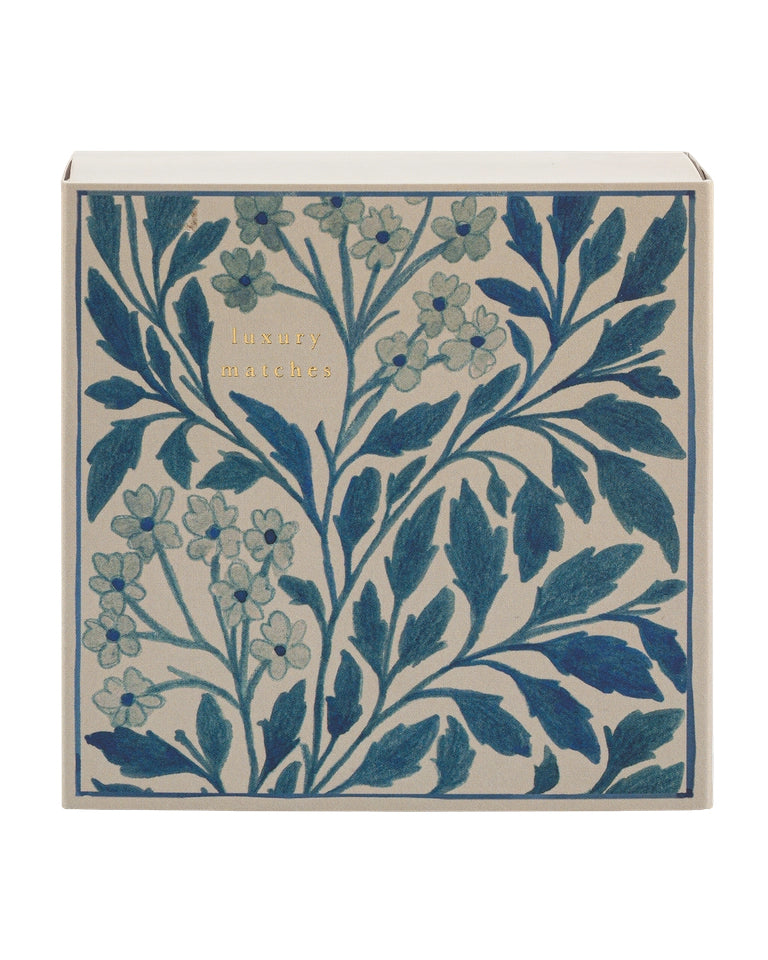 Blue Floral - Fyrstikker