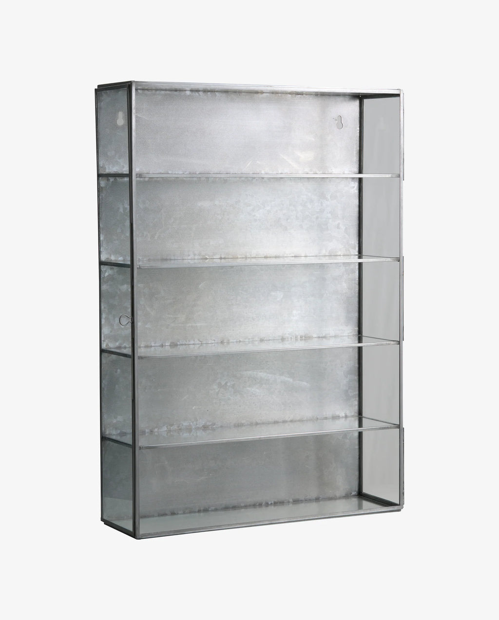 Veggskap Sølvfinish Glasshyller