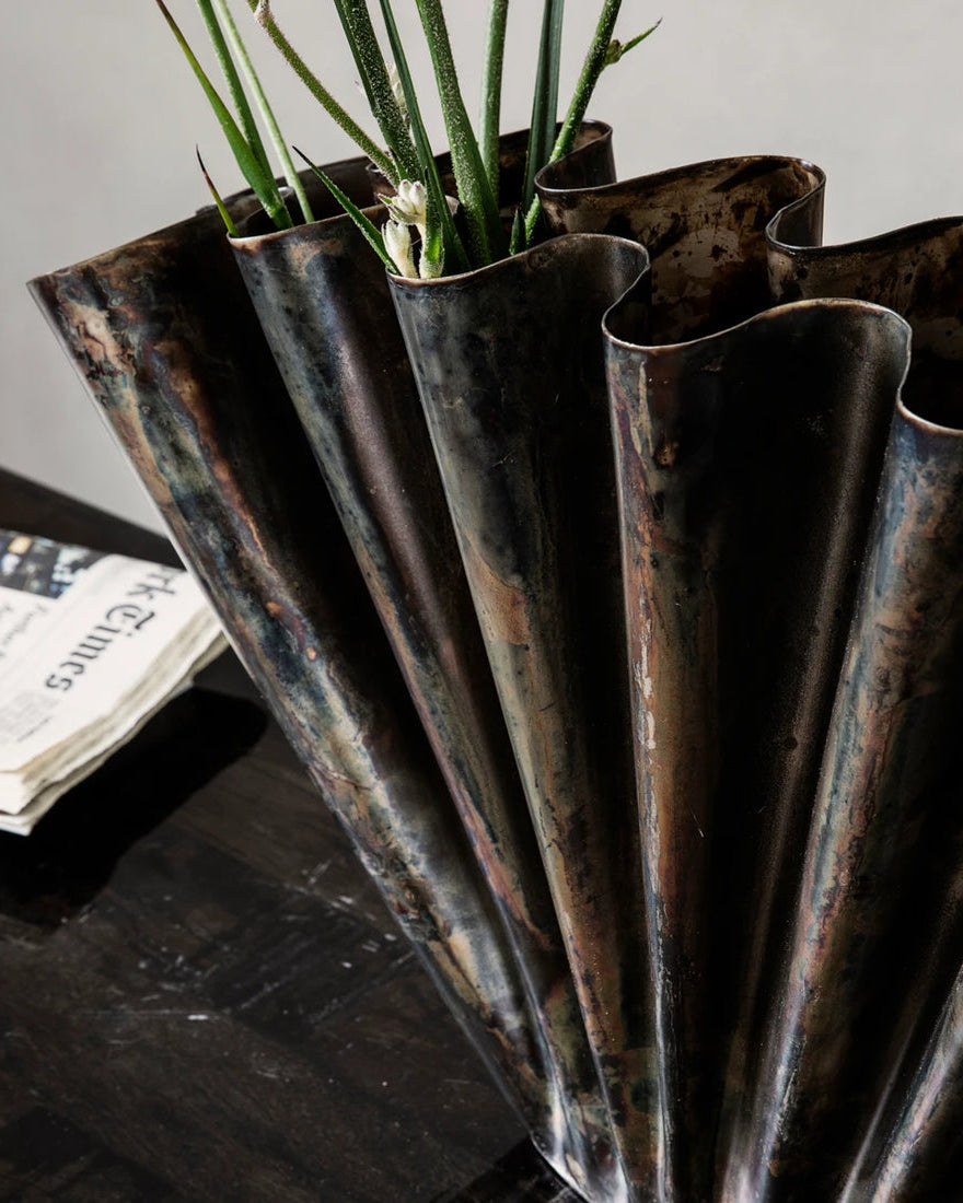 Vase Antikk Messing - Stor