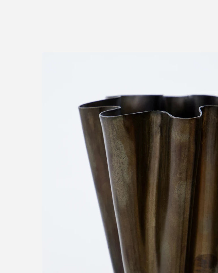 Vase Antikk Messing - Liten