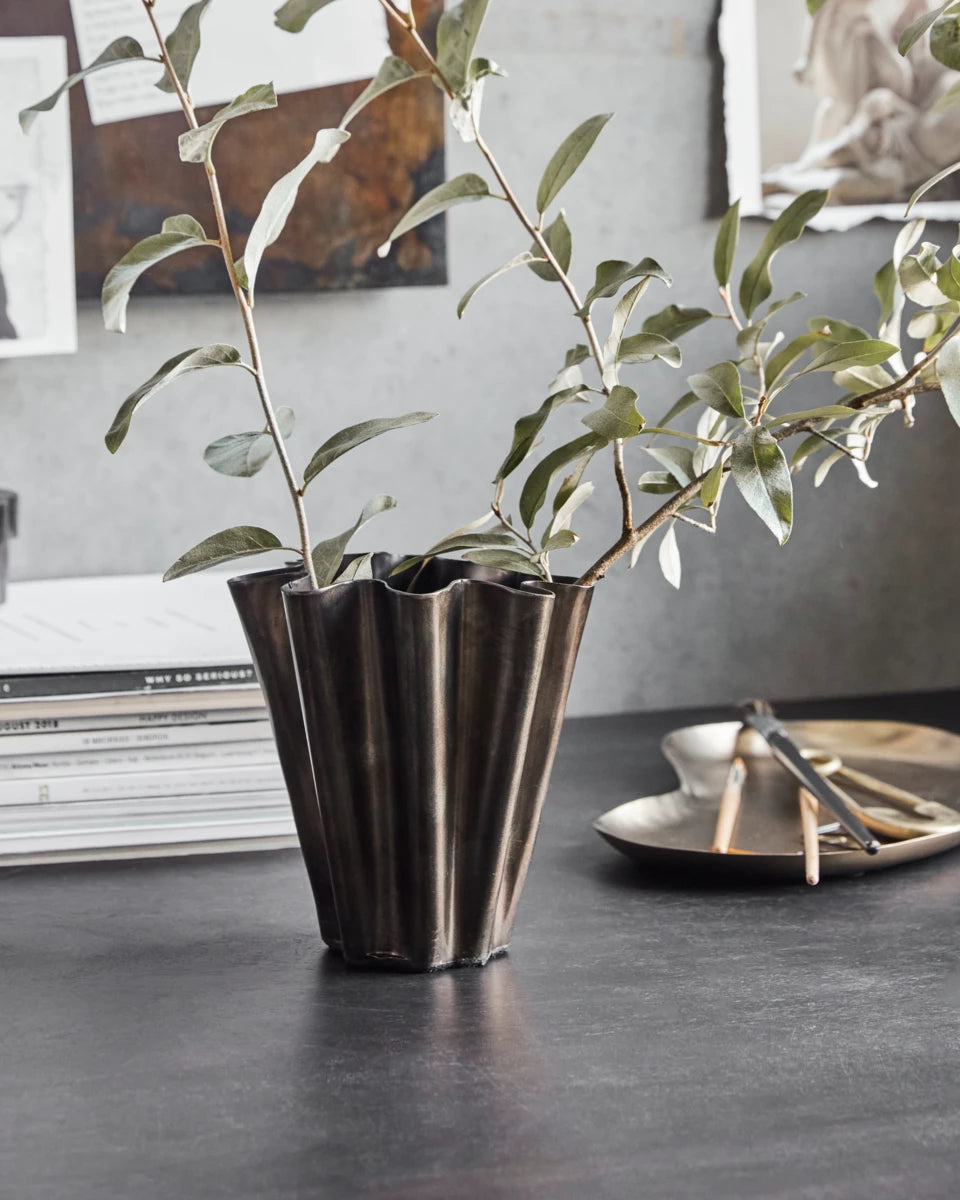 Vase Antikk Messing - Liten