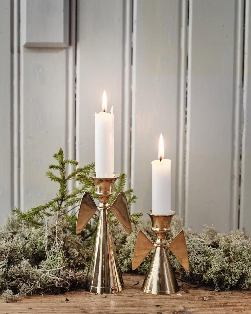 Lysestake Engel Messing Lav