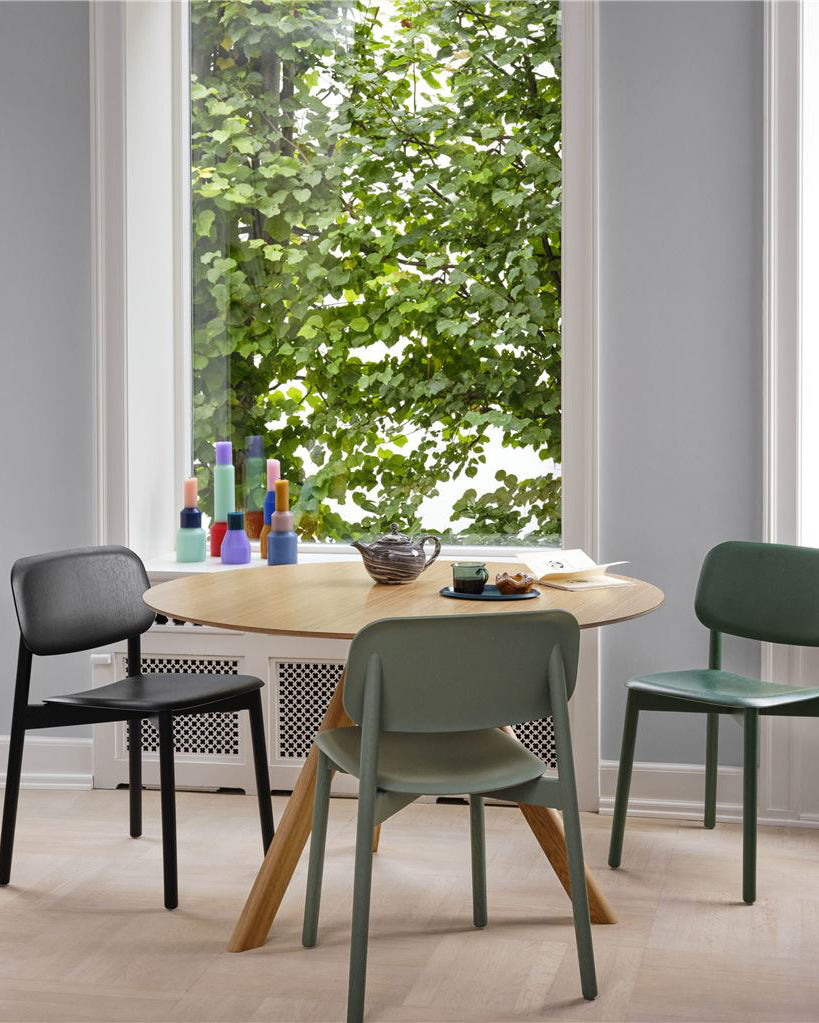 Soft Edge 60 Spisestol, Cognac Sense, Lys Eik - 2 stk