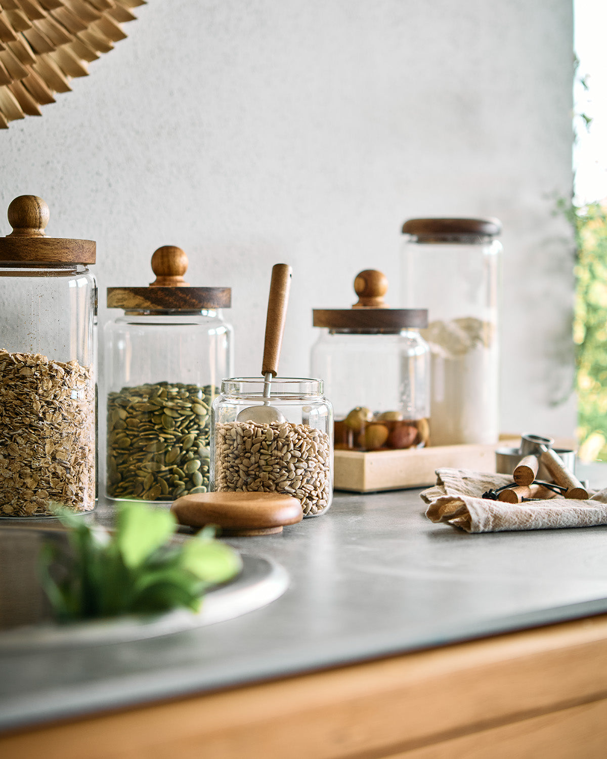 Glasskrukke Trelokk - H22