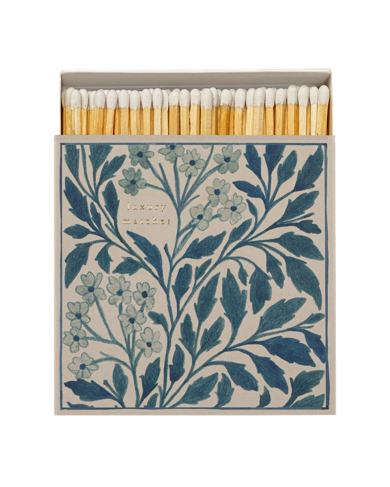 Blue Floral - Fyrstikker