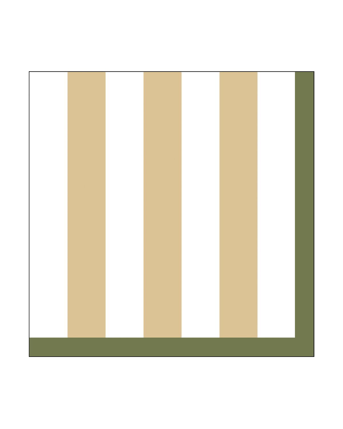Sand-striped paper napkins x20