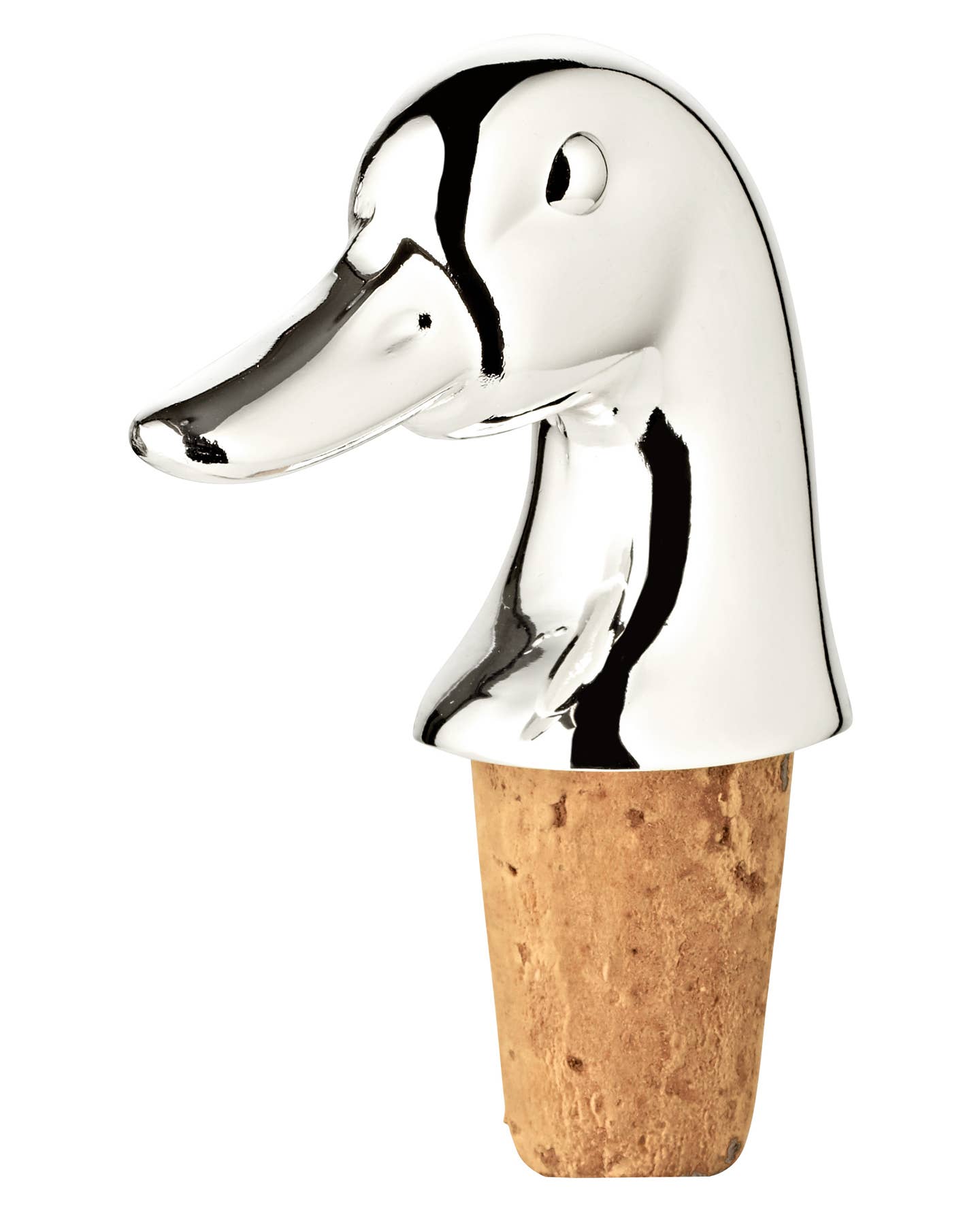 Vinstopper And - Sølvbelagt