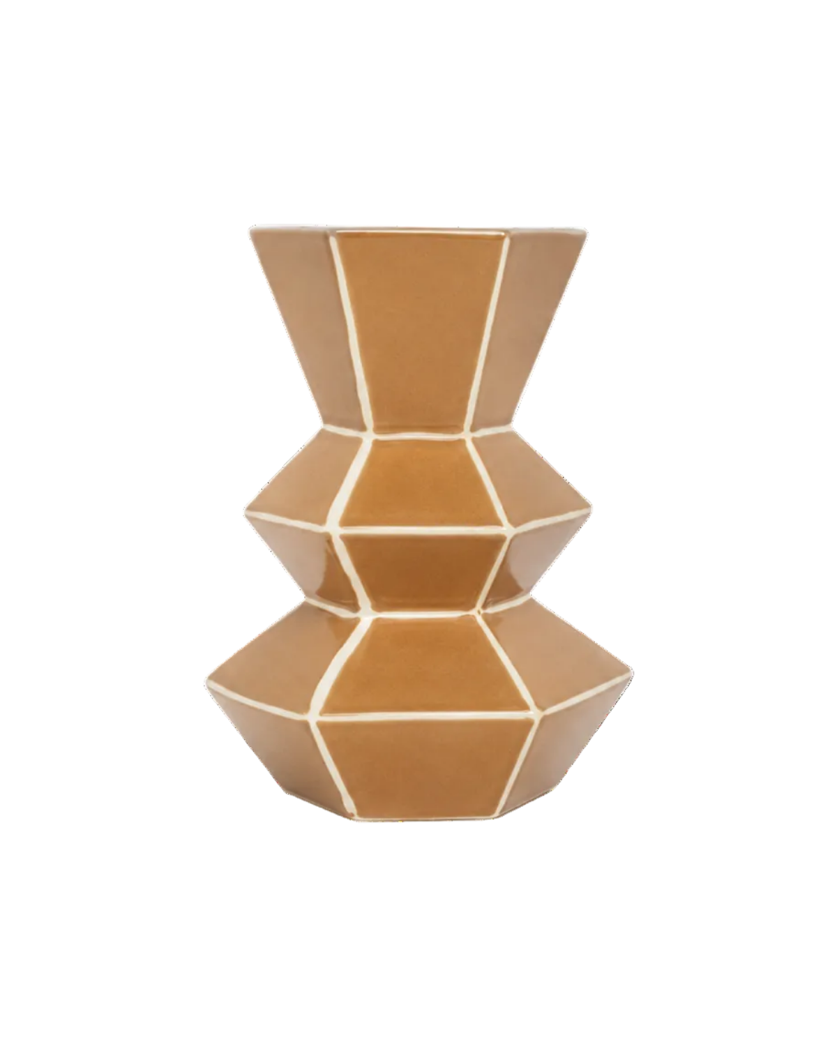 Geometrisk vase - H 24,5