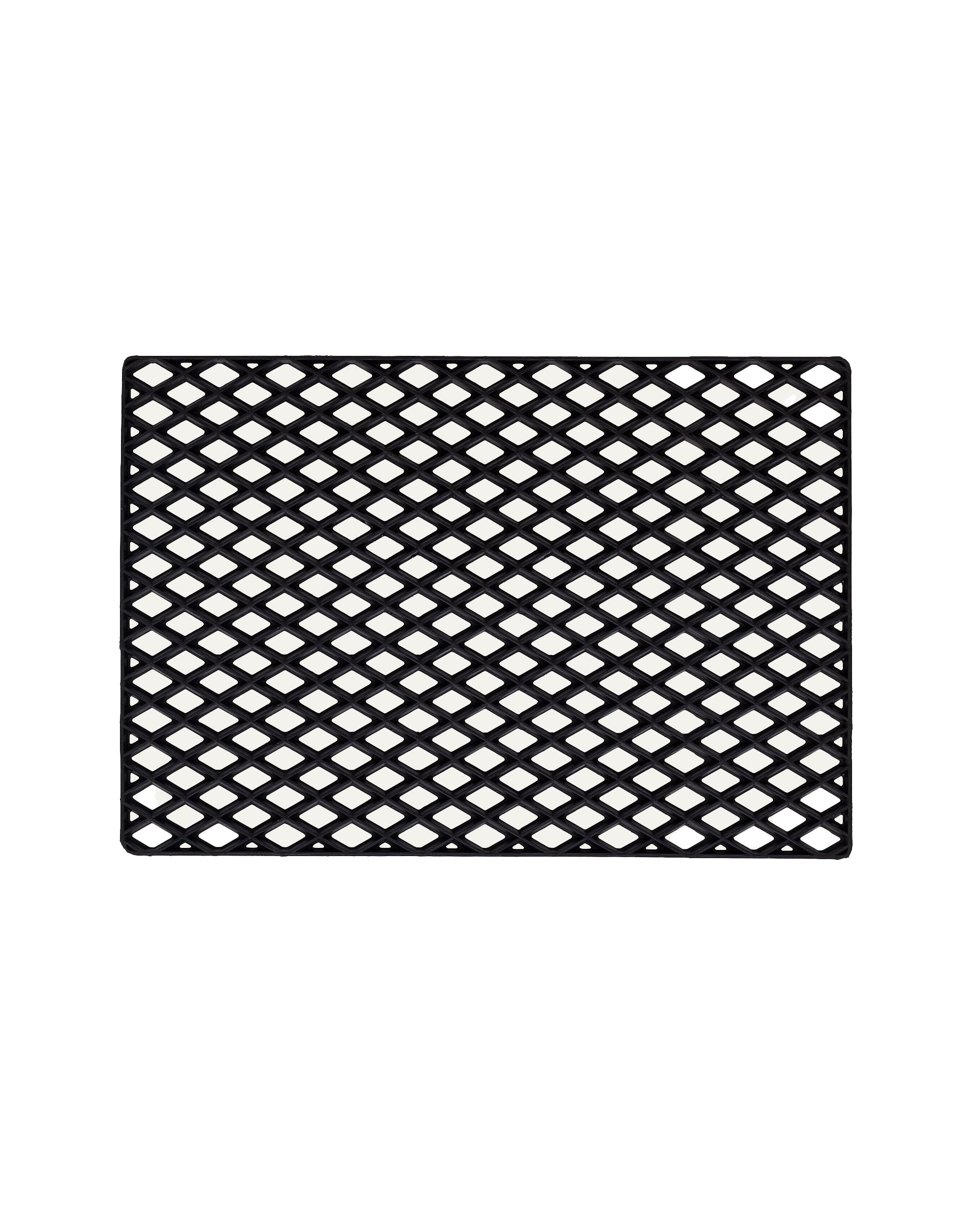 Dørmatte Black Grid 60x90 cm