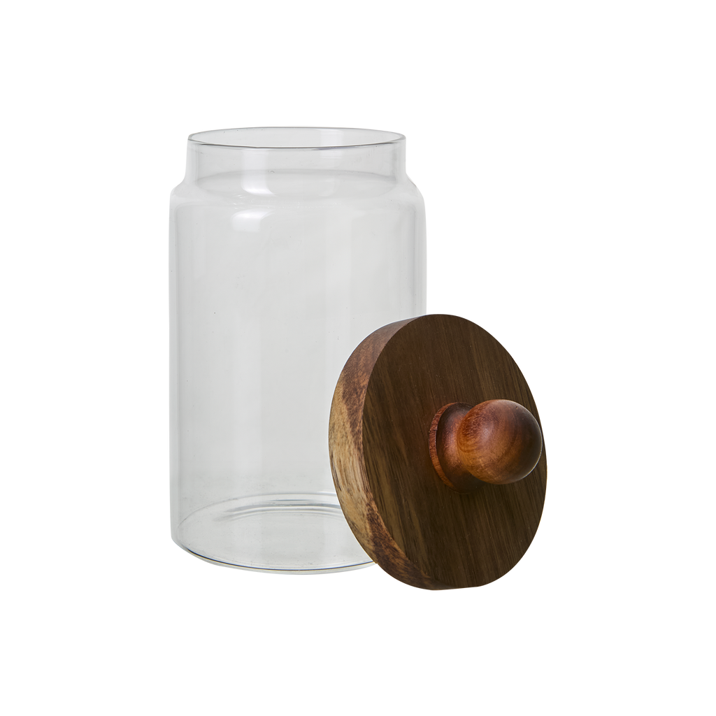 Glasskrukke Trelokk - H17